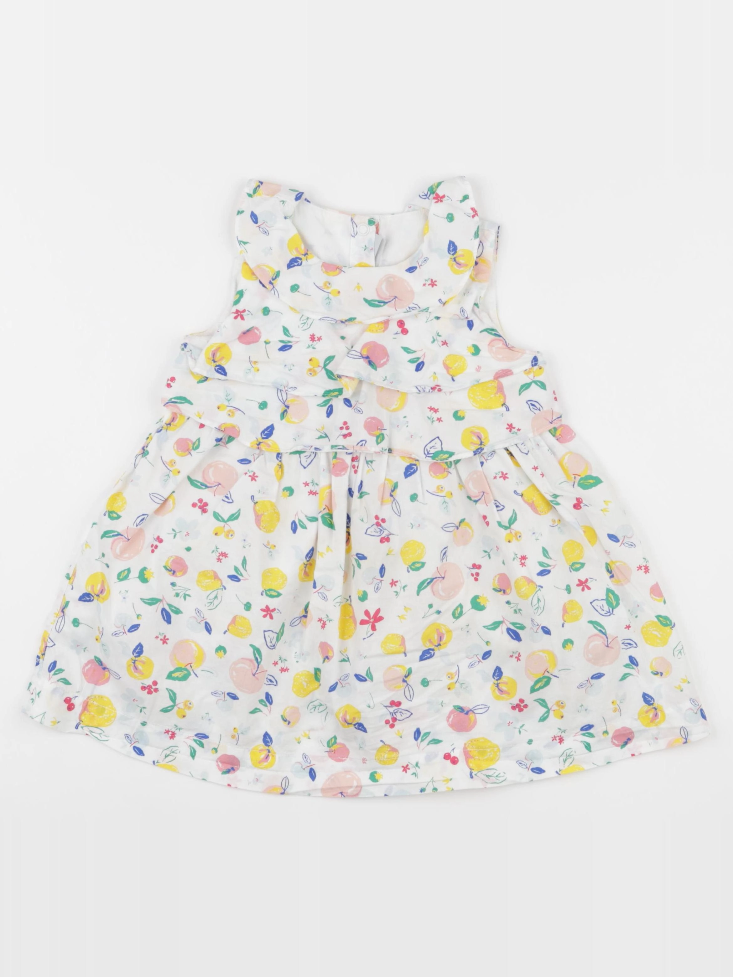 Petit Bateau - robe blanc - 24 mois