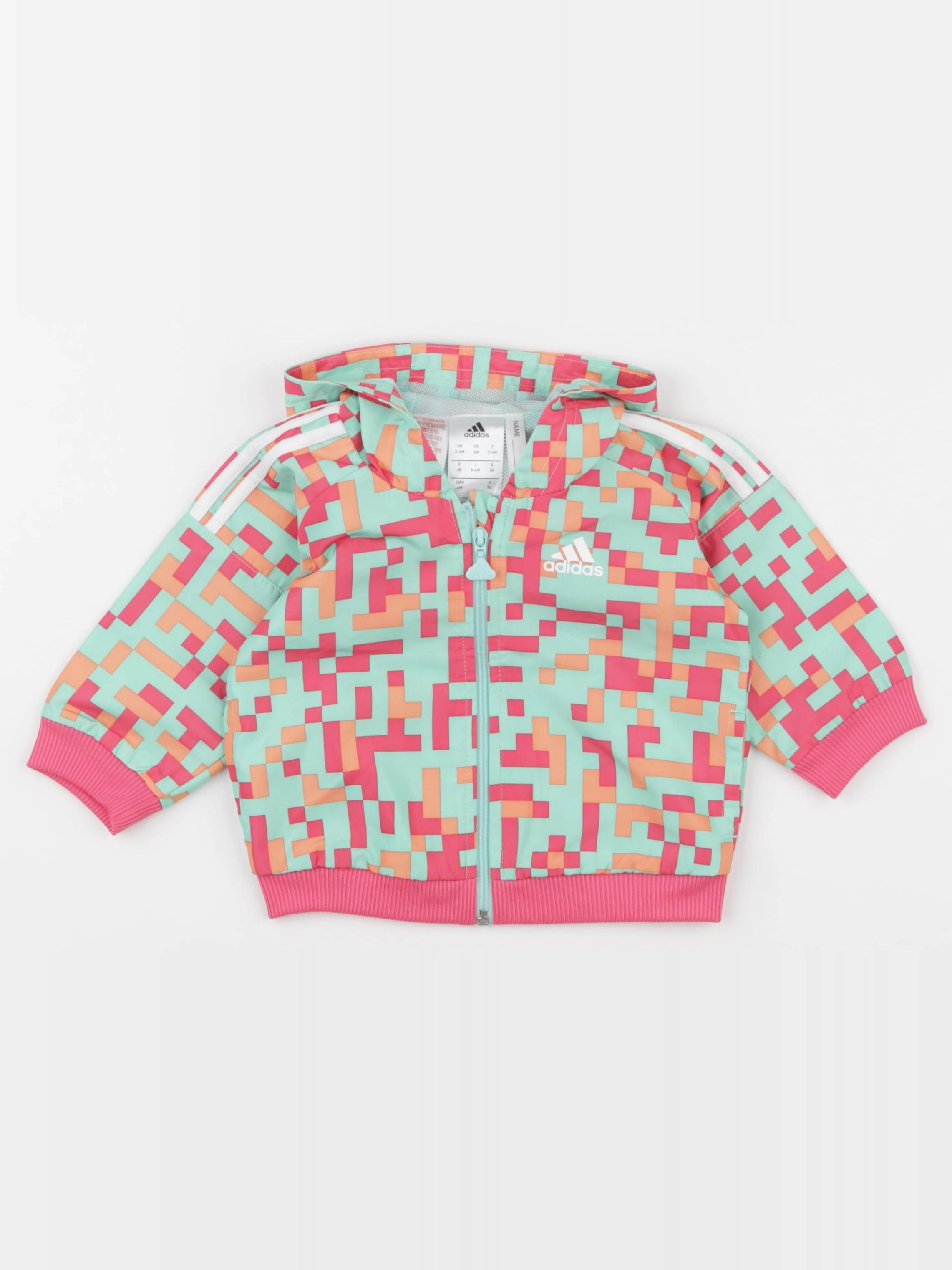 Adidas - sweat multicolore - 3/6 mois