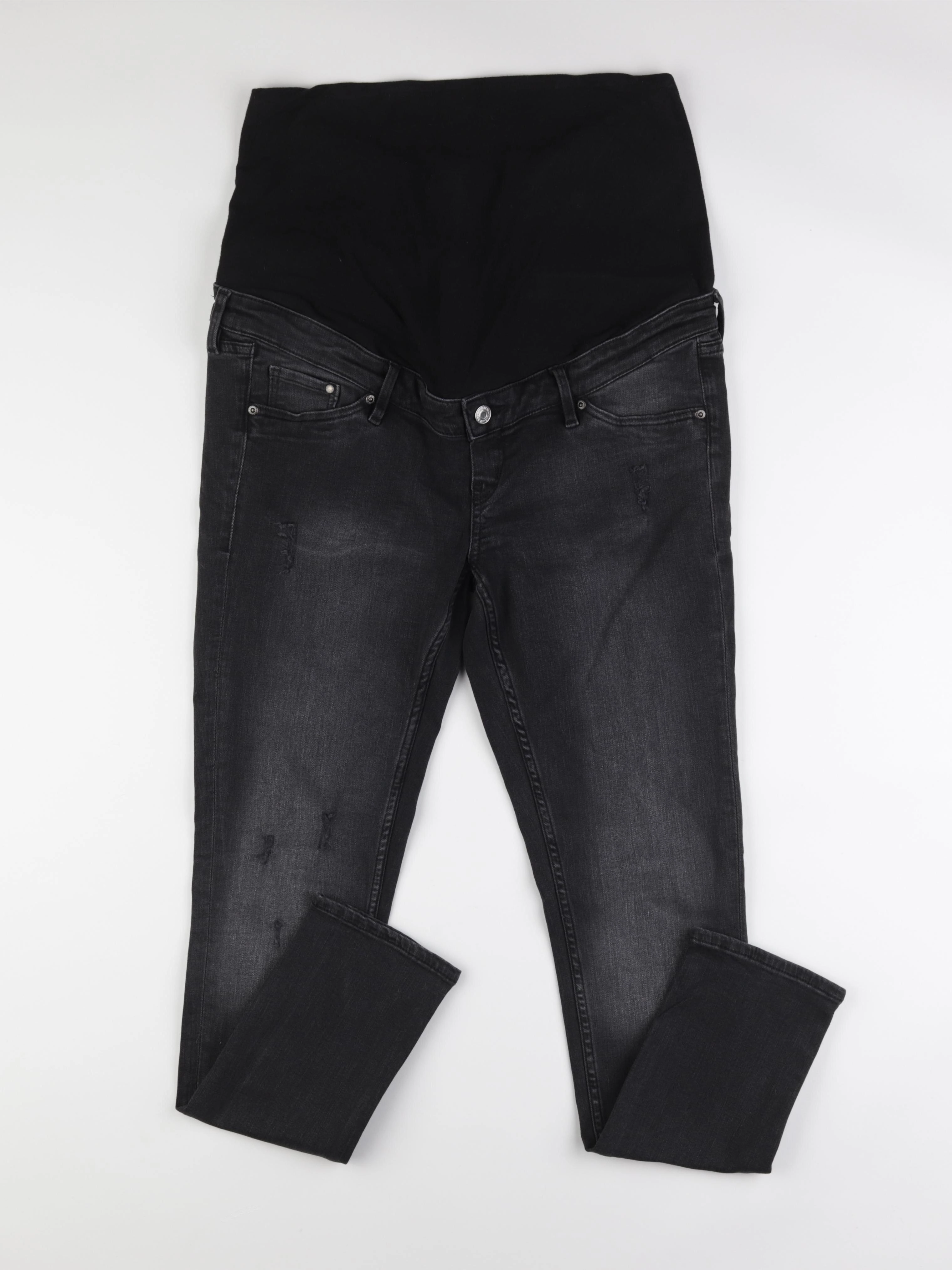 H&M - jean grossesse noir - 44