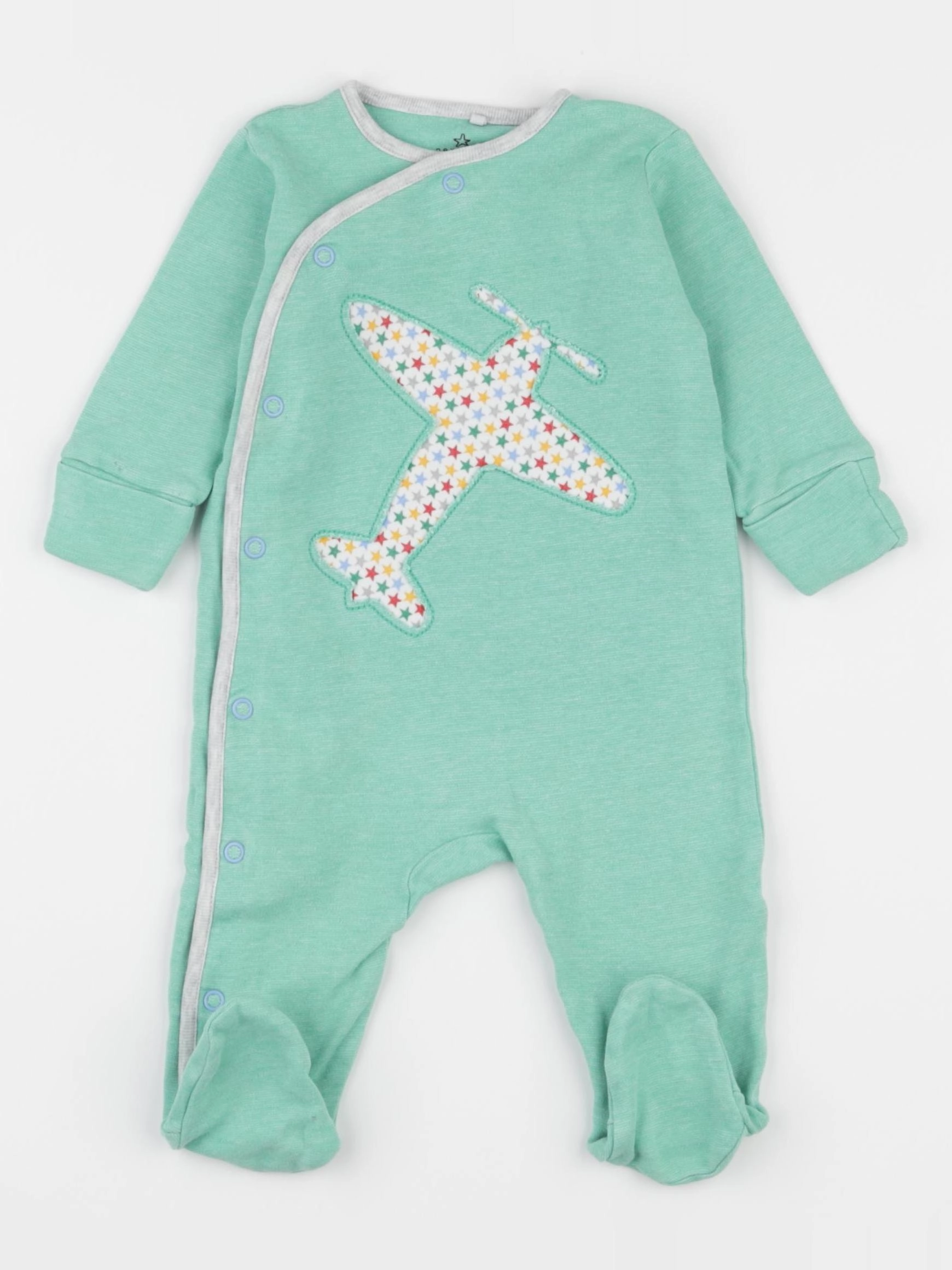 Next - pyjama coton vert - 3/6 mois