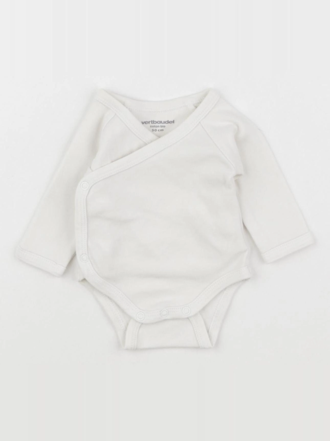 Vertbaudet - body blanc - 0 mois