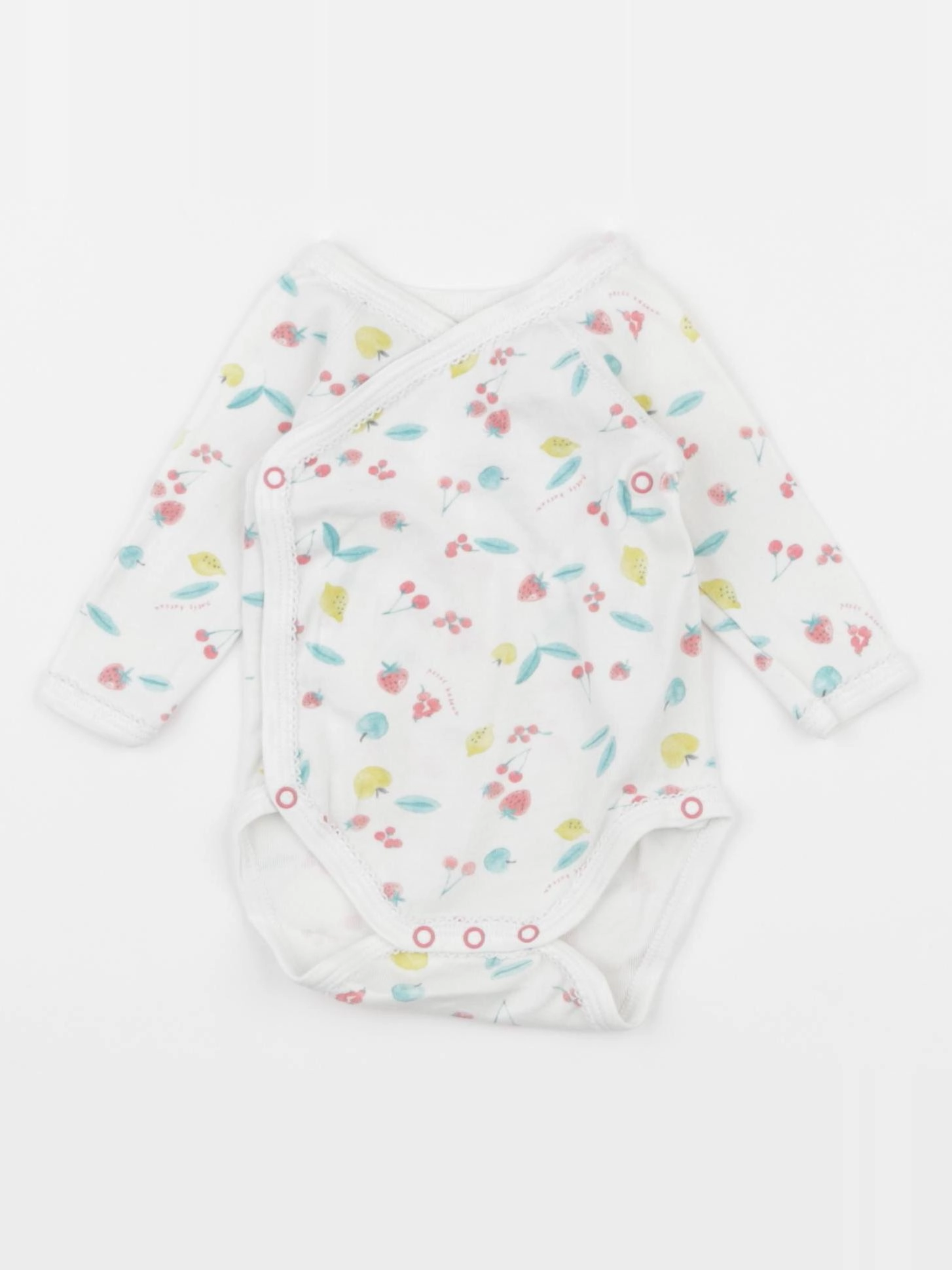 Petit Bateau - body blanc - 1 mois