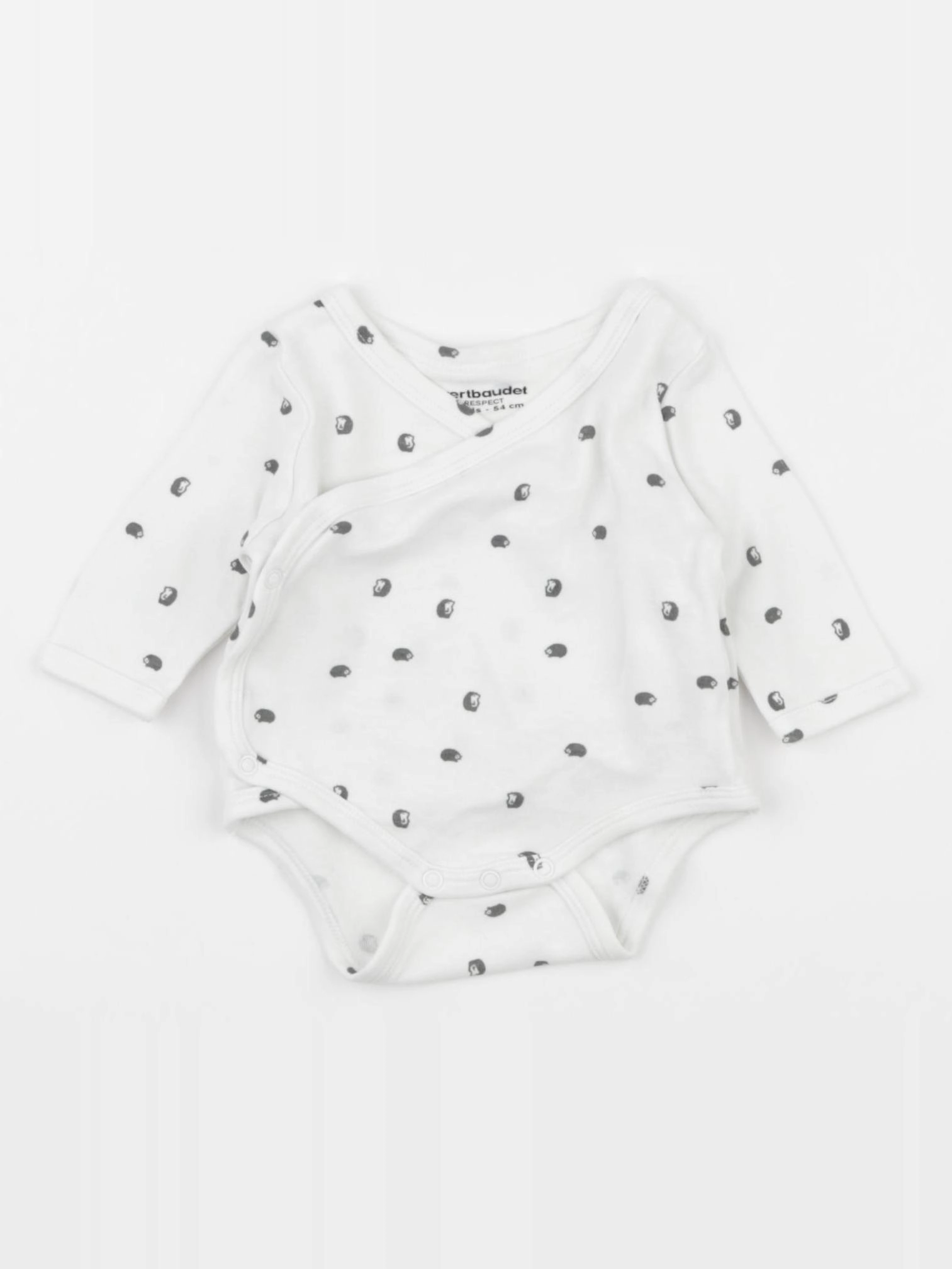 Vertbaudet - body blanc - 1 mois