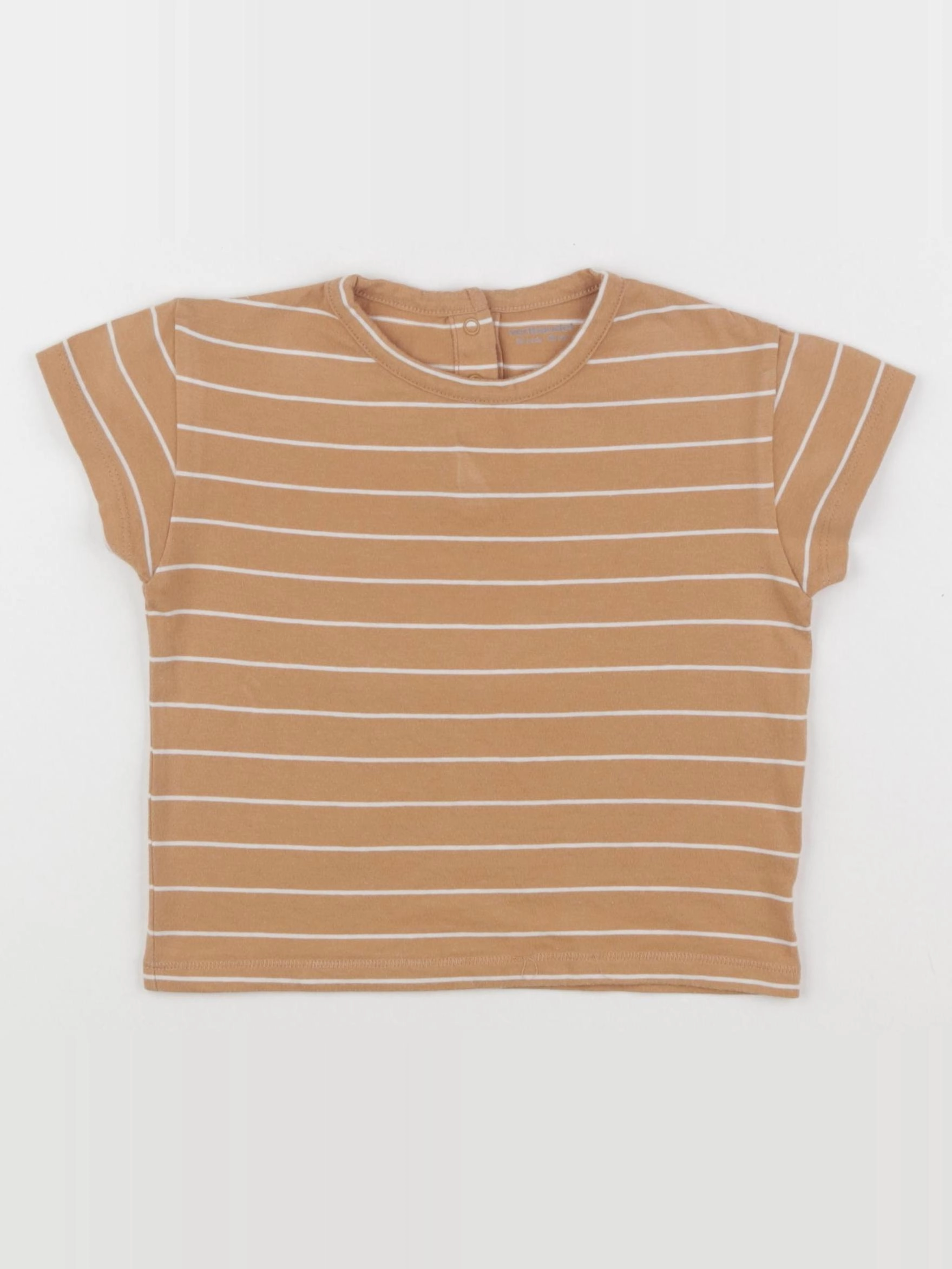 Vertbaudet - tee-shirt marron - 24 mois