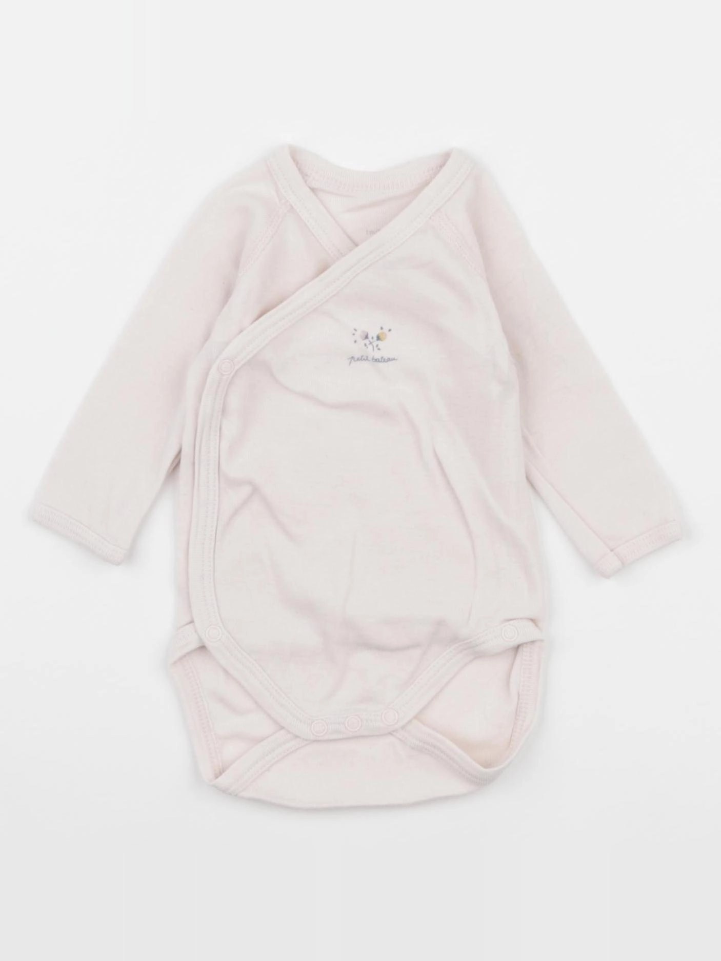 Petit Bateau - body rose - 1 mois