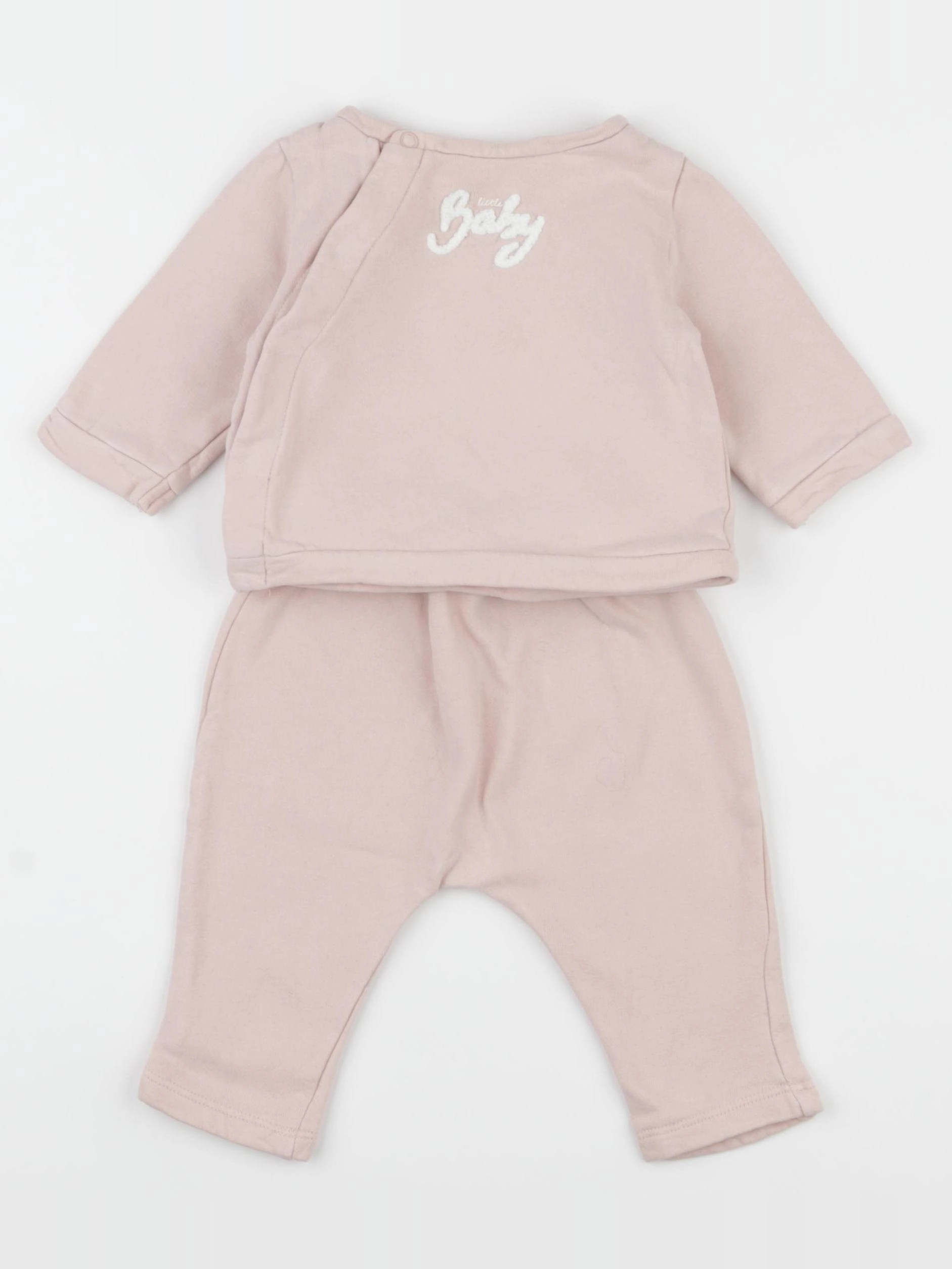 Vertbaudet - ensemble rose - 1 mois