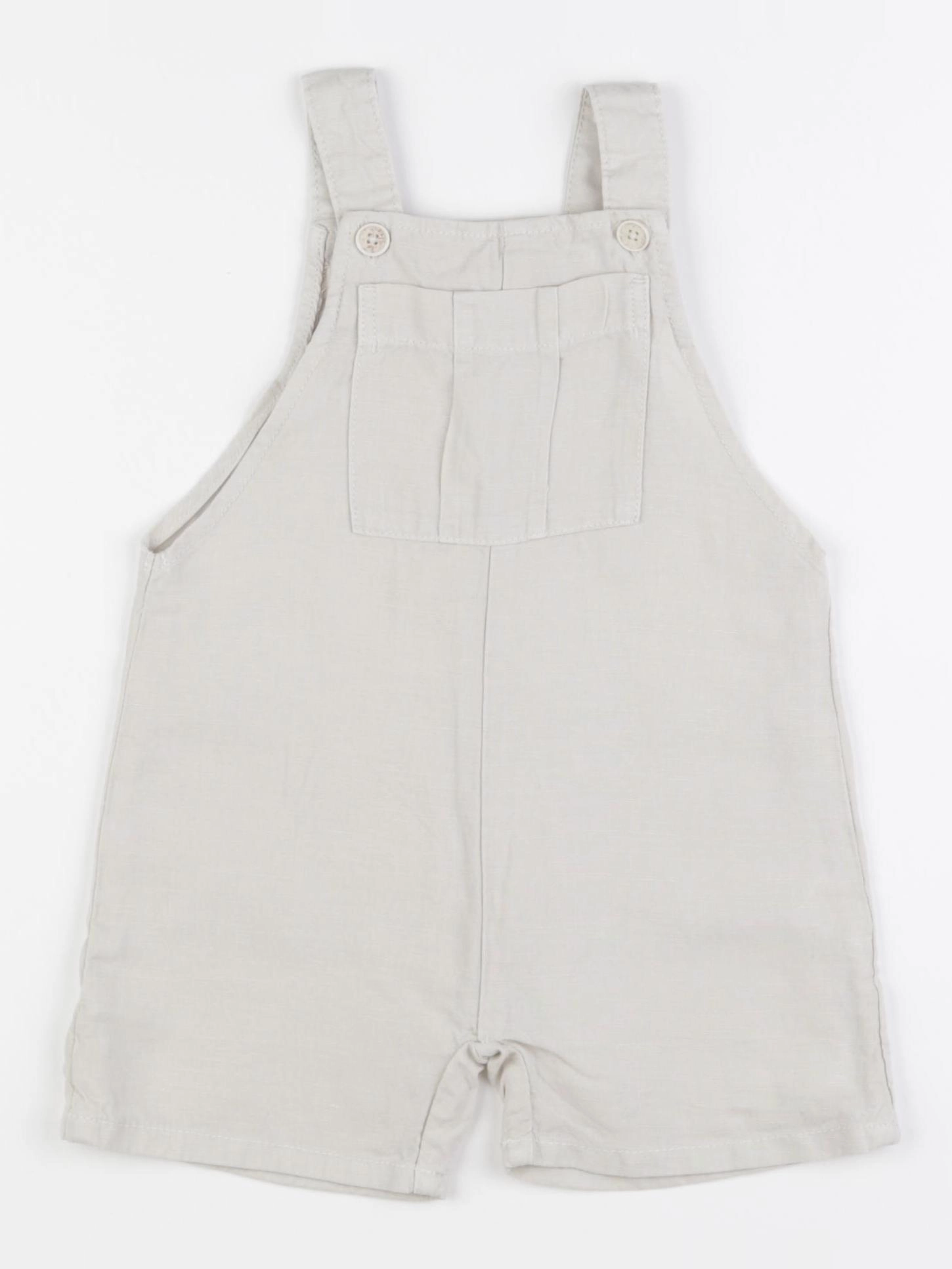 Zara - salopette gris - 9/12 mois