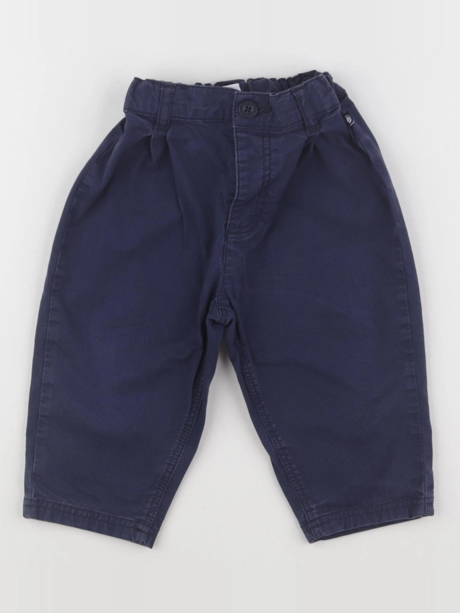 Petit Bateau - pantalon bleu - 18 mois