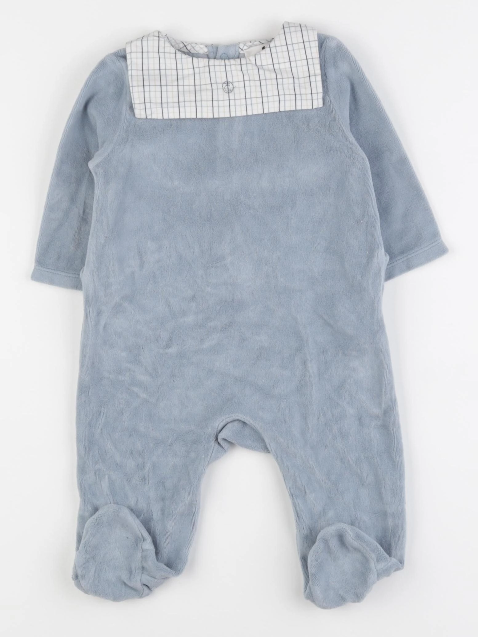 Cyrillus - pyjama velours bleu - 6 mois