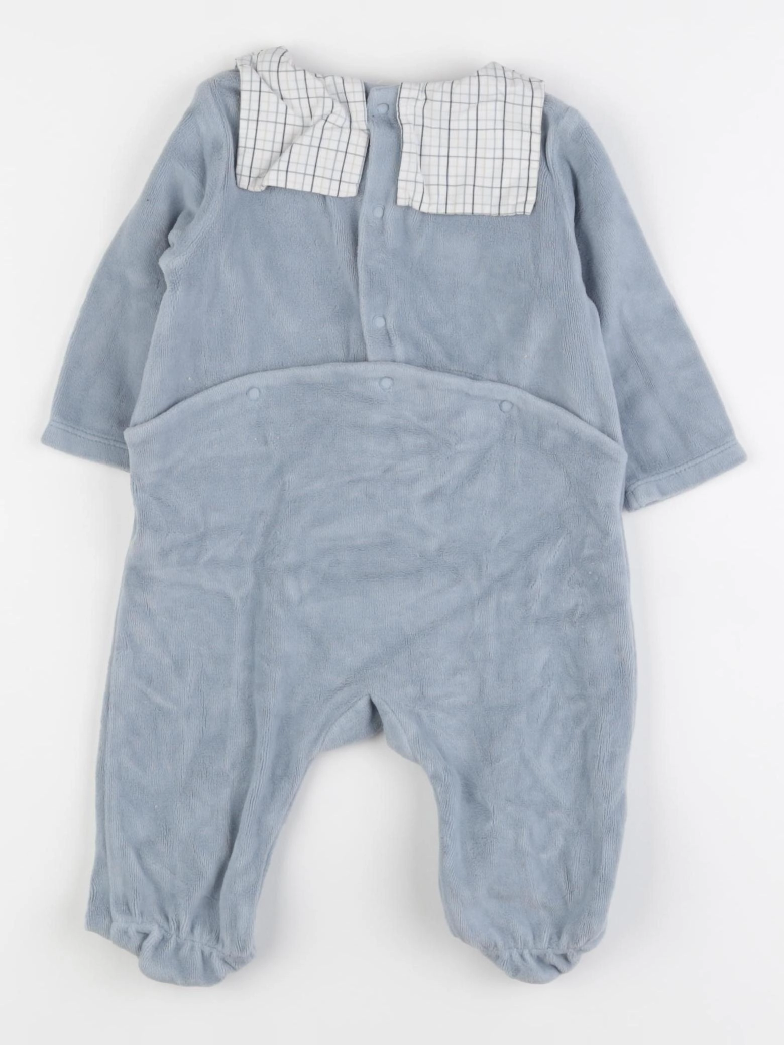 Cyrillus - pyjama velours bleu - 6 mois