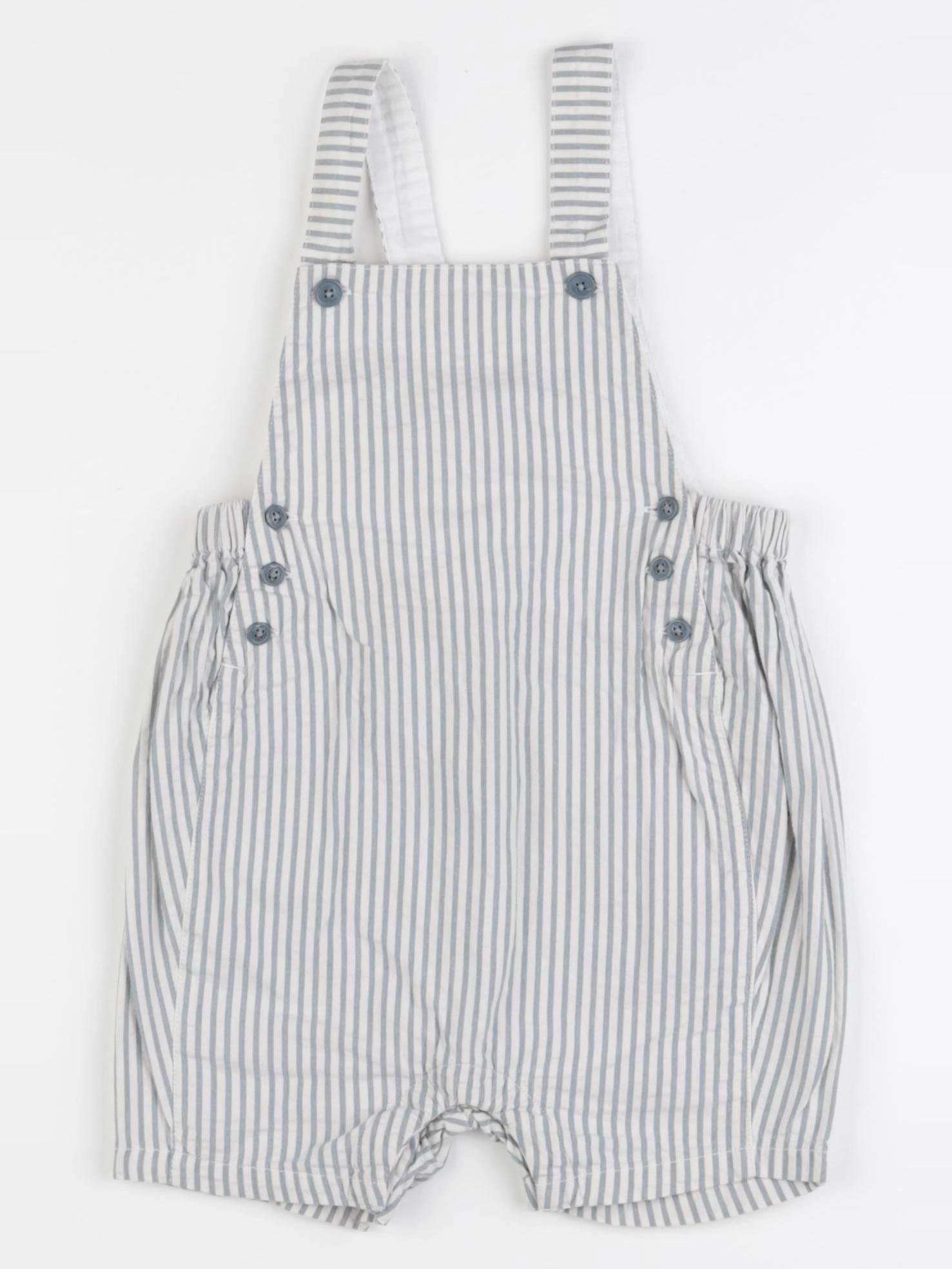 Petit Bateau - salopette blanc, vert - 18 mois
