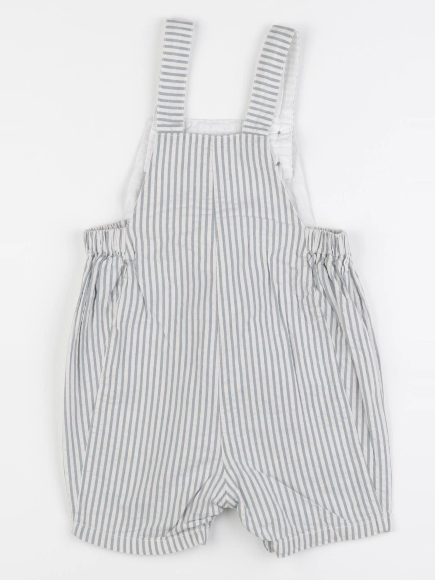 Petit Bateau - salopette blanc, vert - 18 mois
