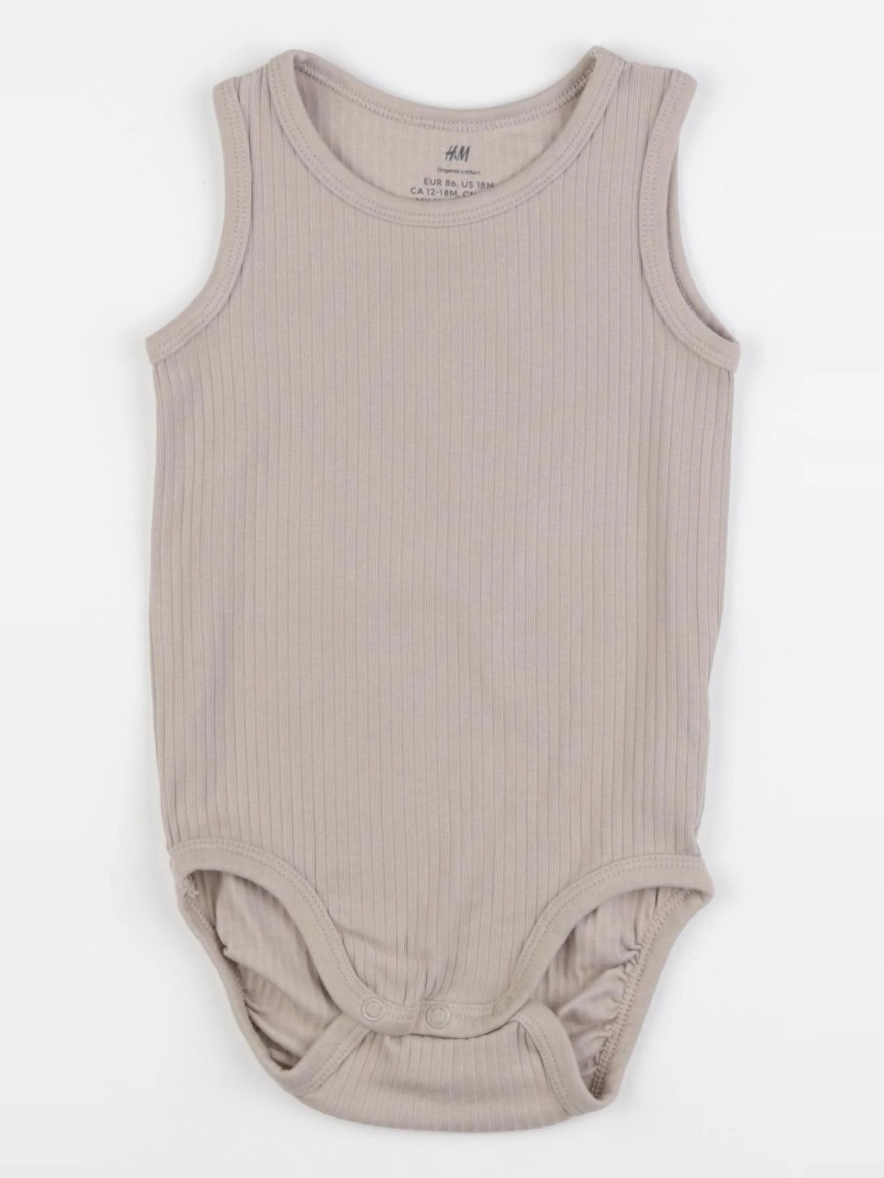 H&M - body marron - 12/18 mois