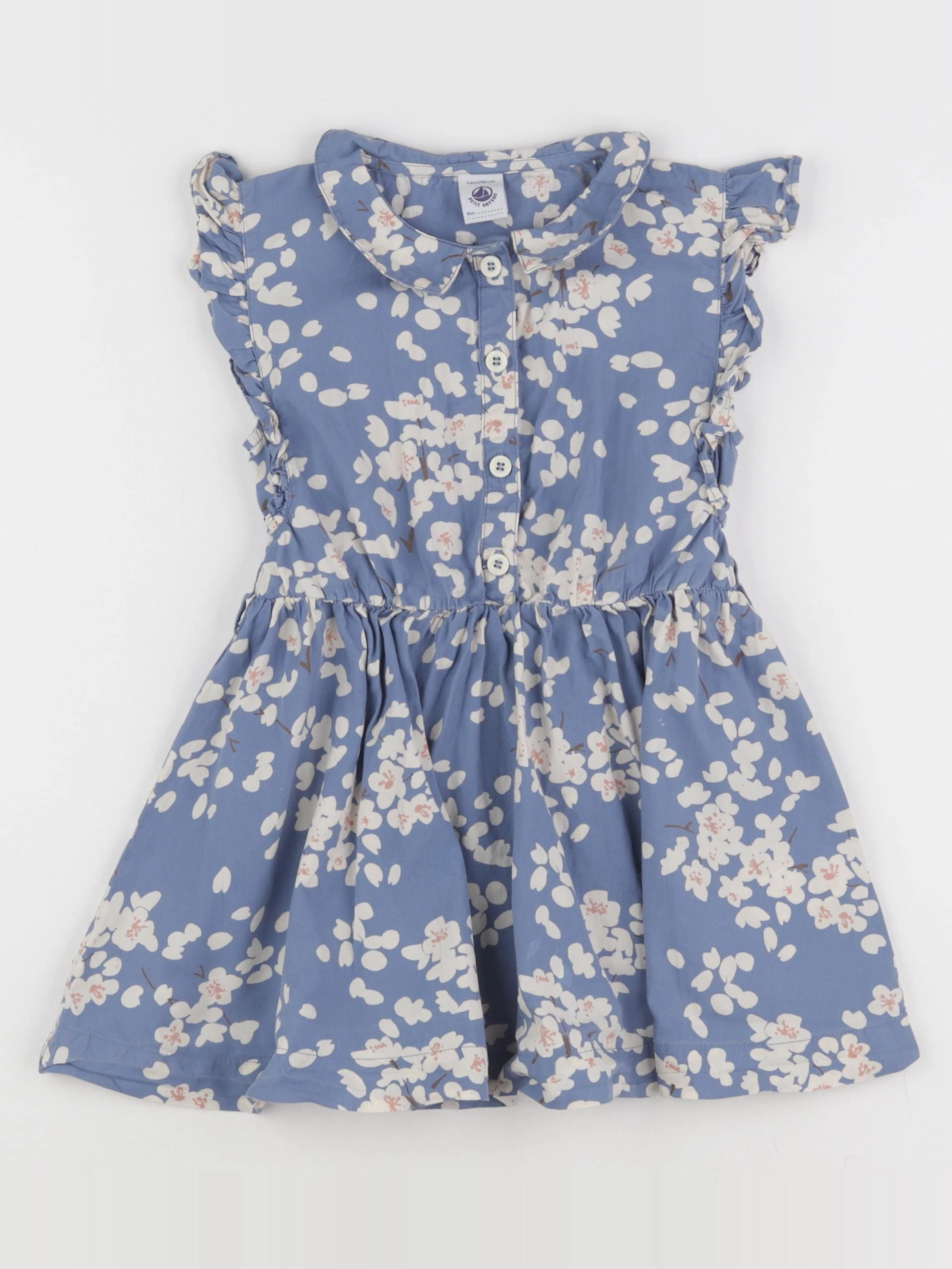 Petit Bateau - robe bleu - 4 ans