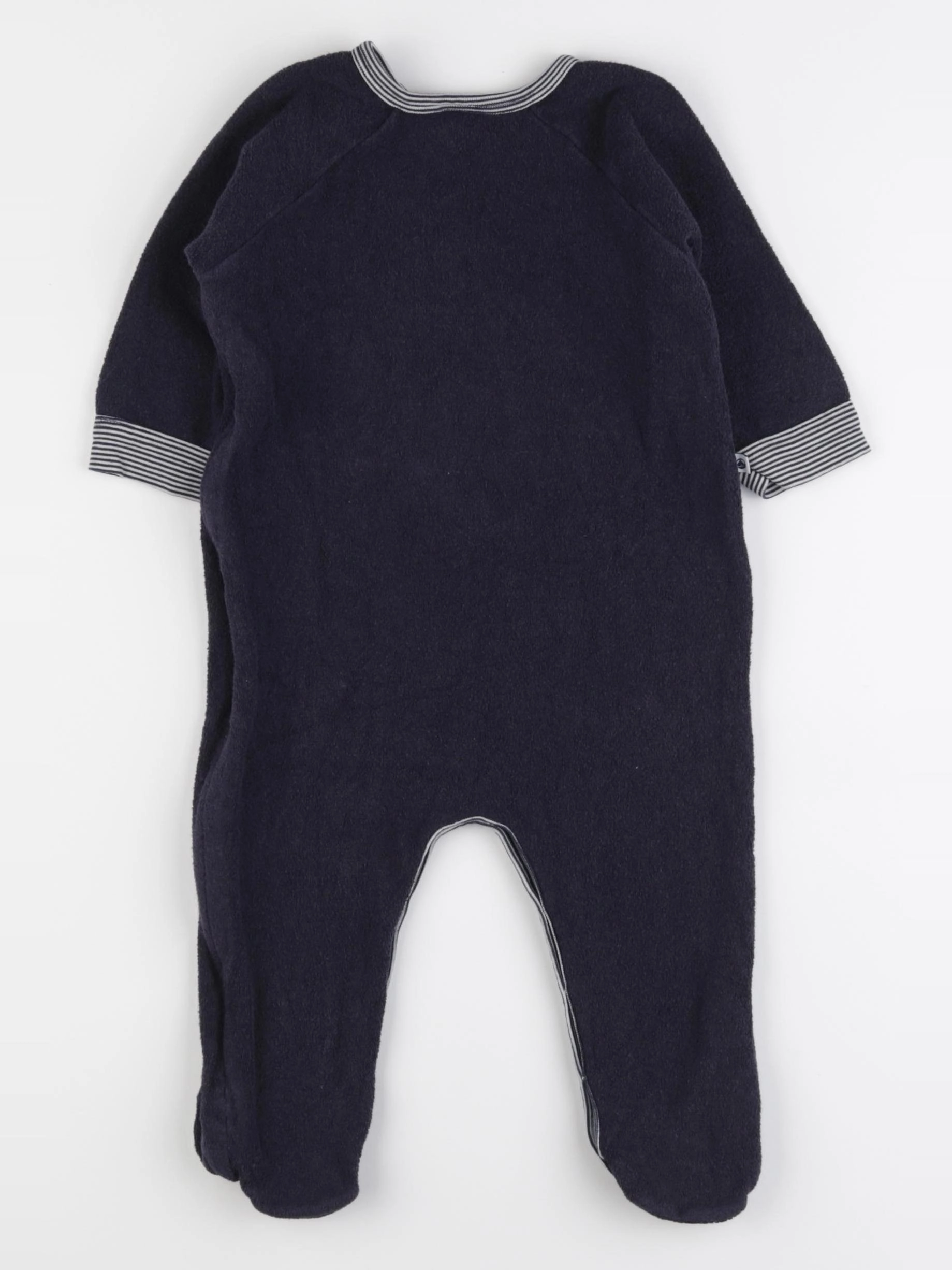 Petit Bateau - pyjama velours bleu - 18 mois