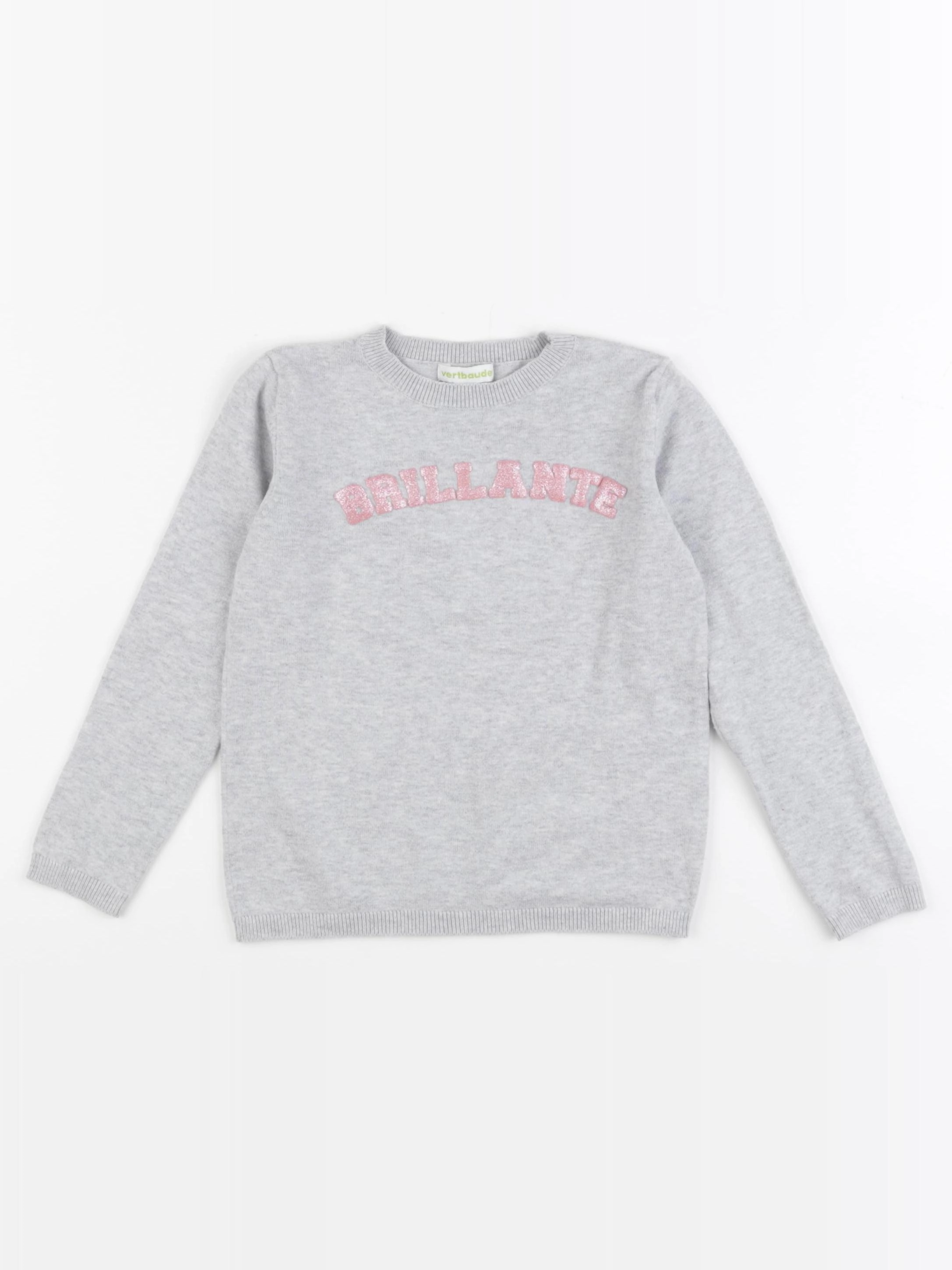 Vertbaudet - pull gris - 4 ans