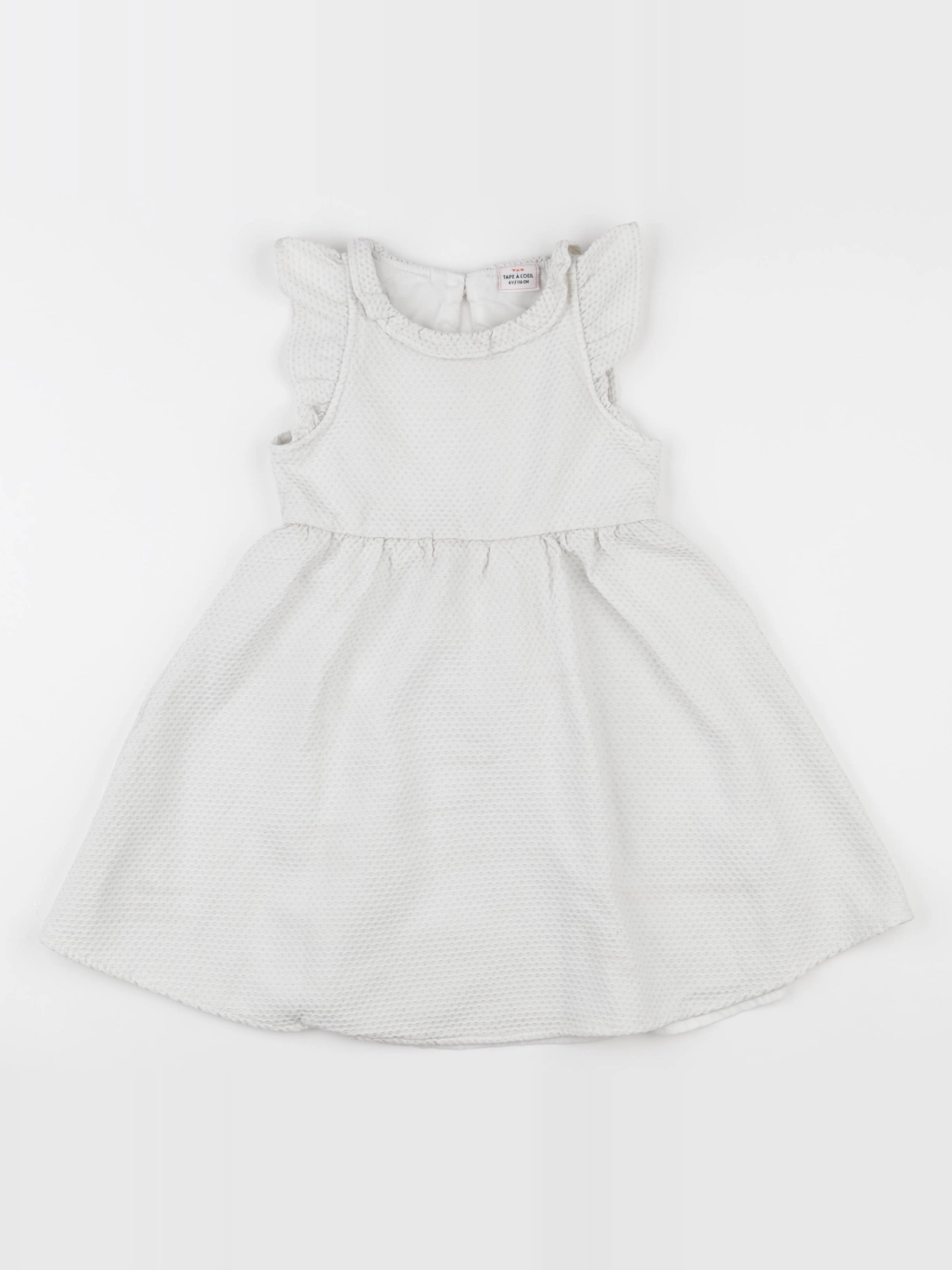 Tape à l'oeil - robe blanc, or - 6 ans