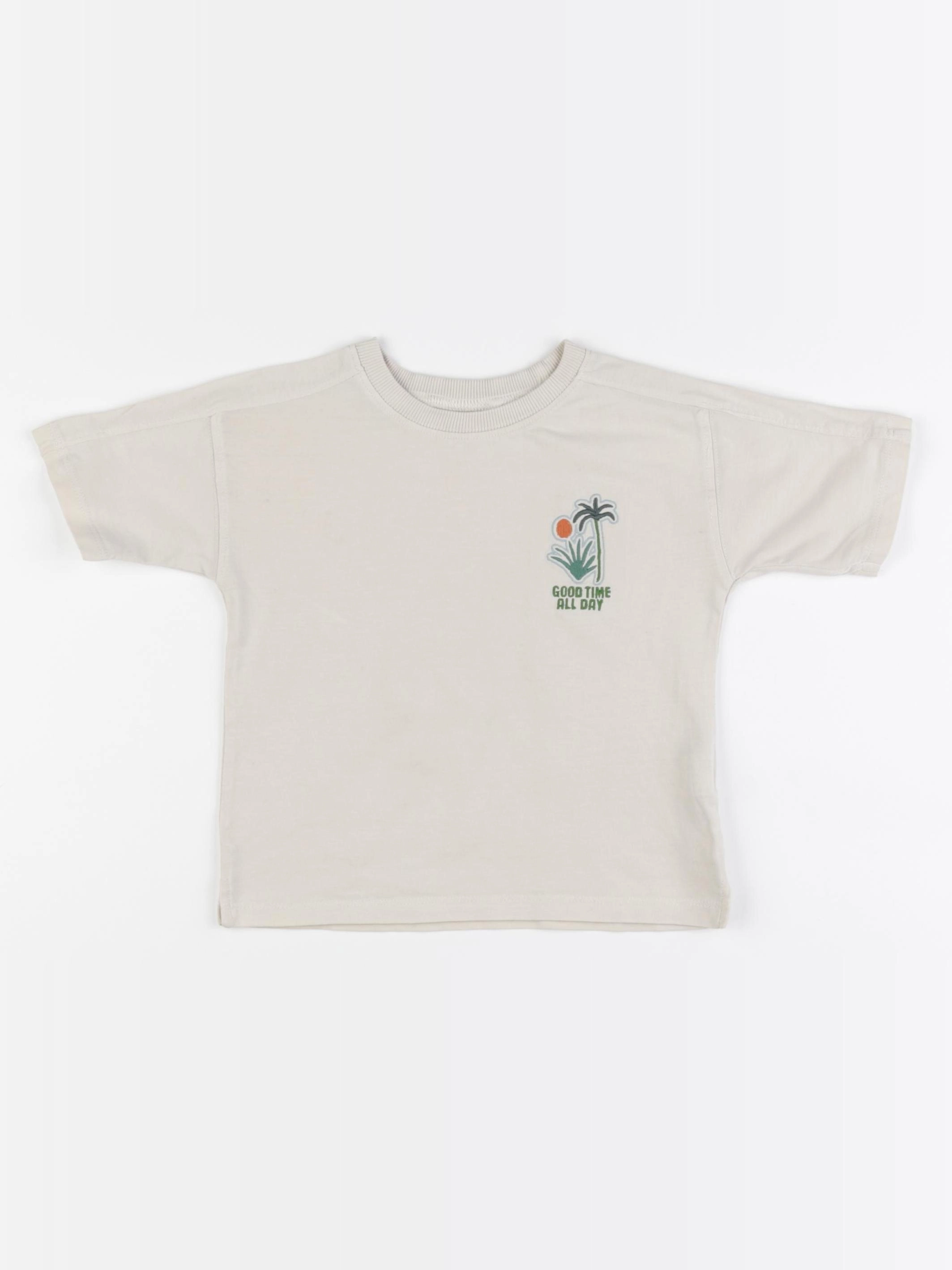 Zara - tee-shirt beige - 18 mois