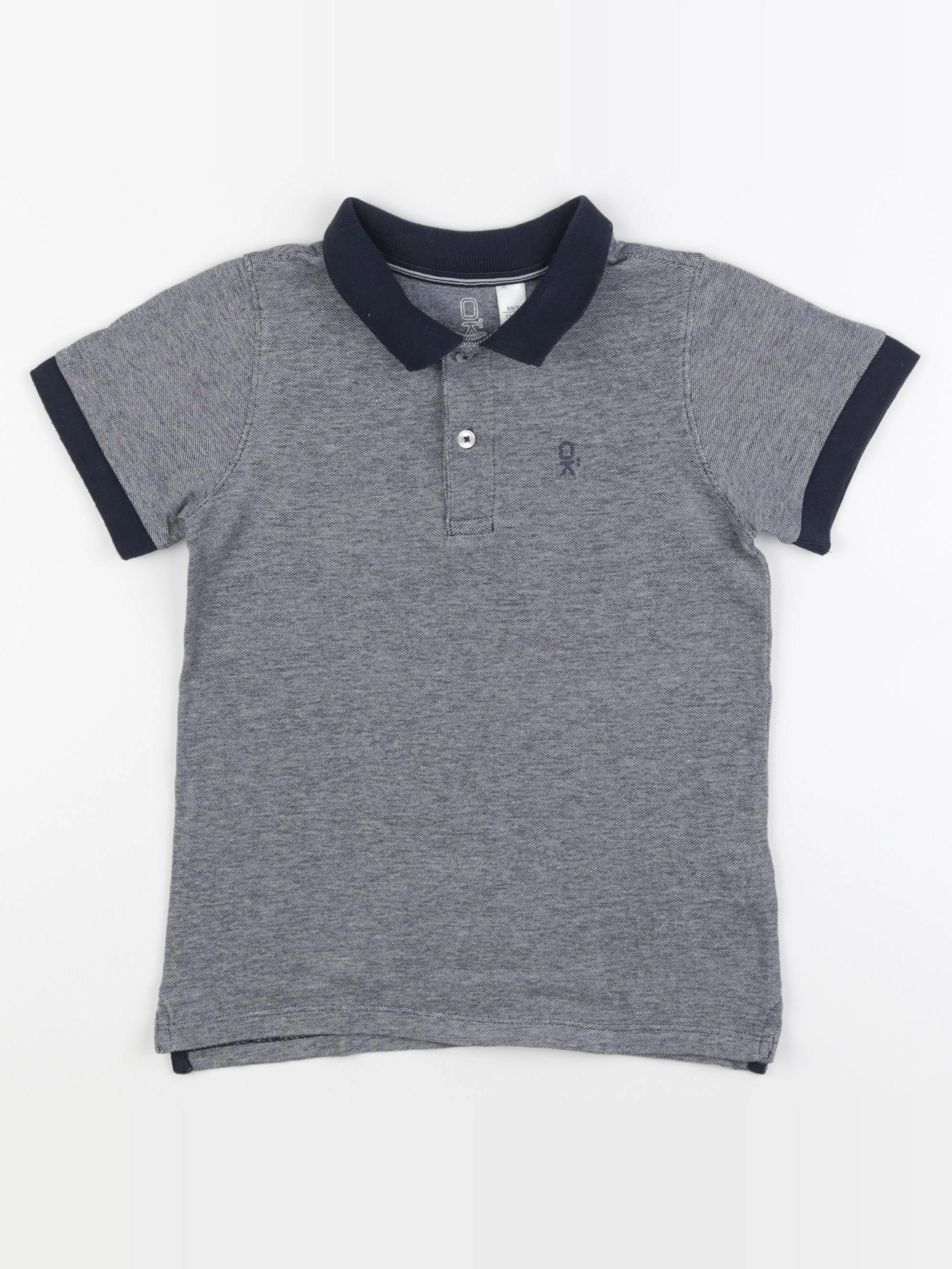 Okaidi - polo bleu - 8 ans