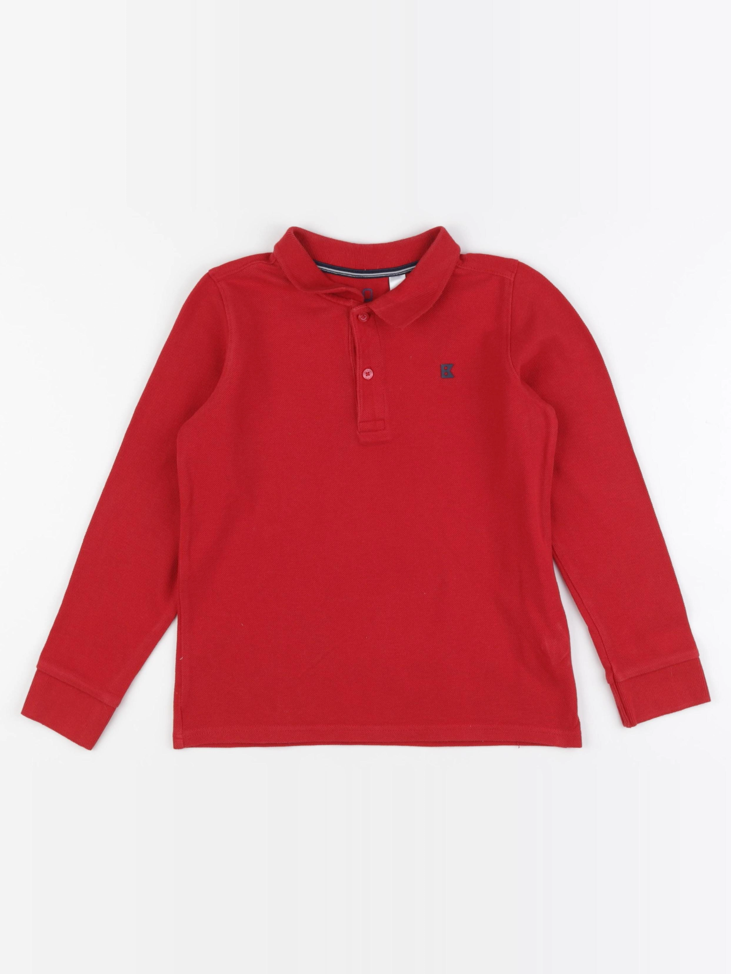 Okaidi - polo rouge - 8 ans