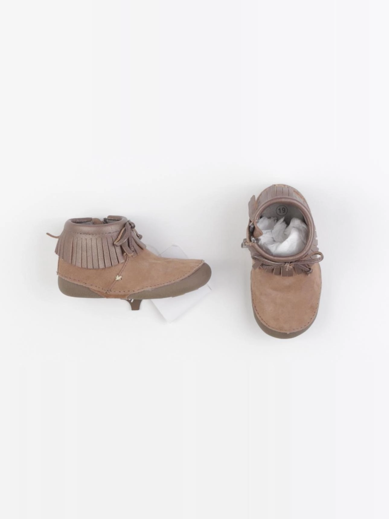 Vertbaudet - bottillons marron - pointure 19