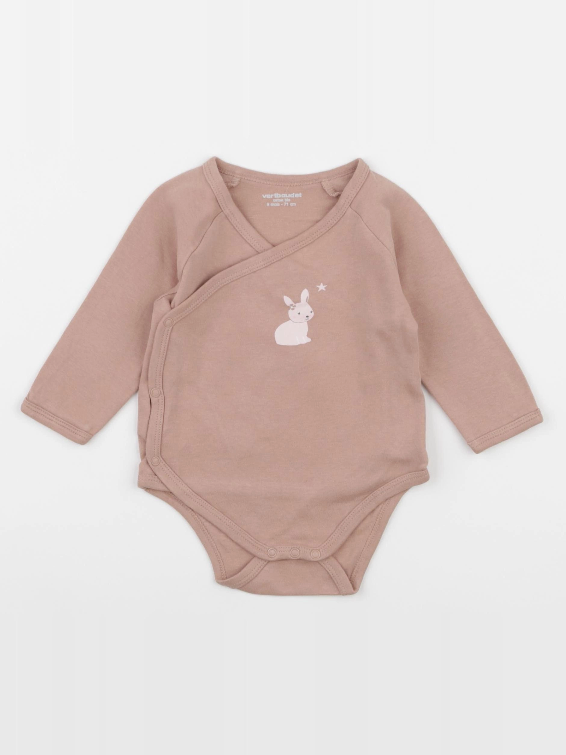 Vertbaudet - body marron - 9 mois