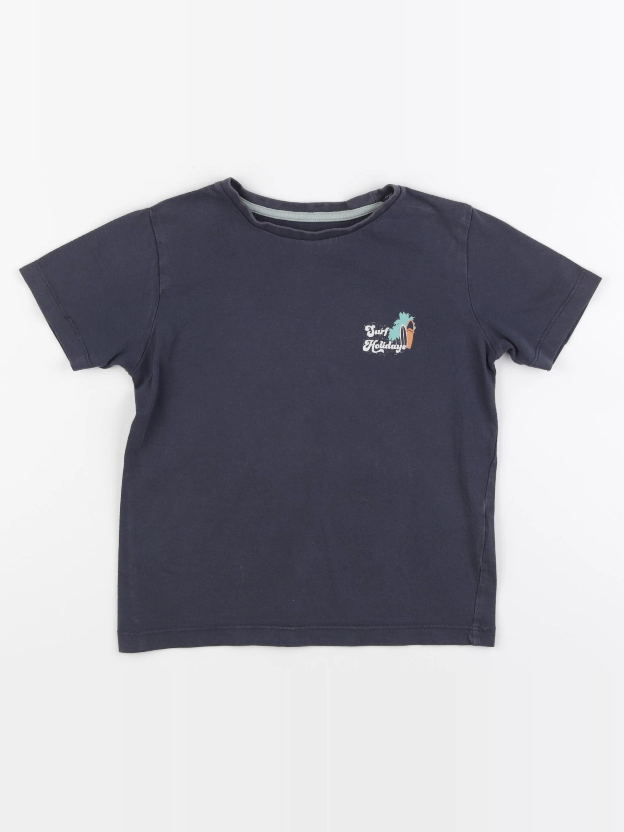 Vertbaudet - tee-shirt bleu - 6 ans