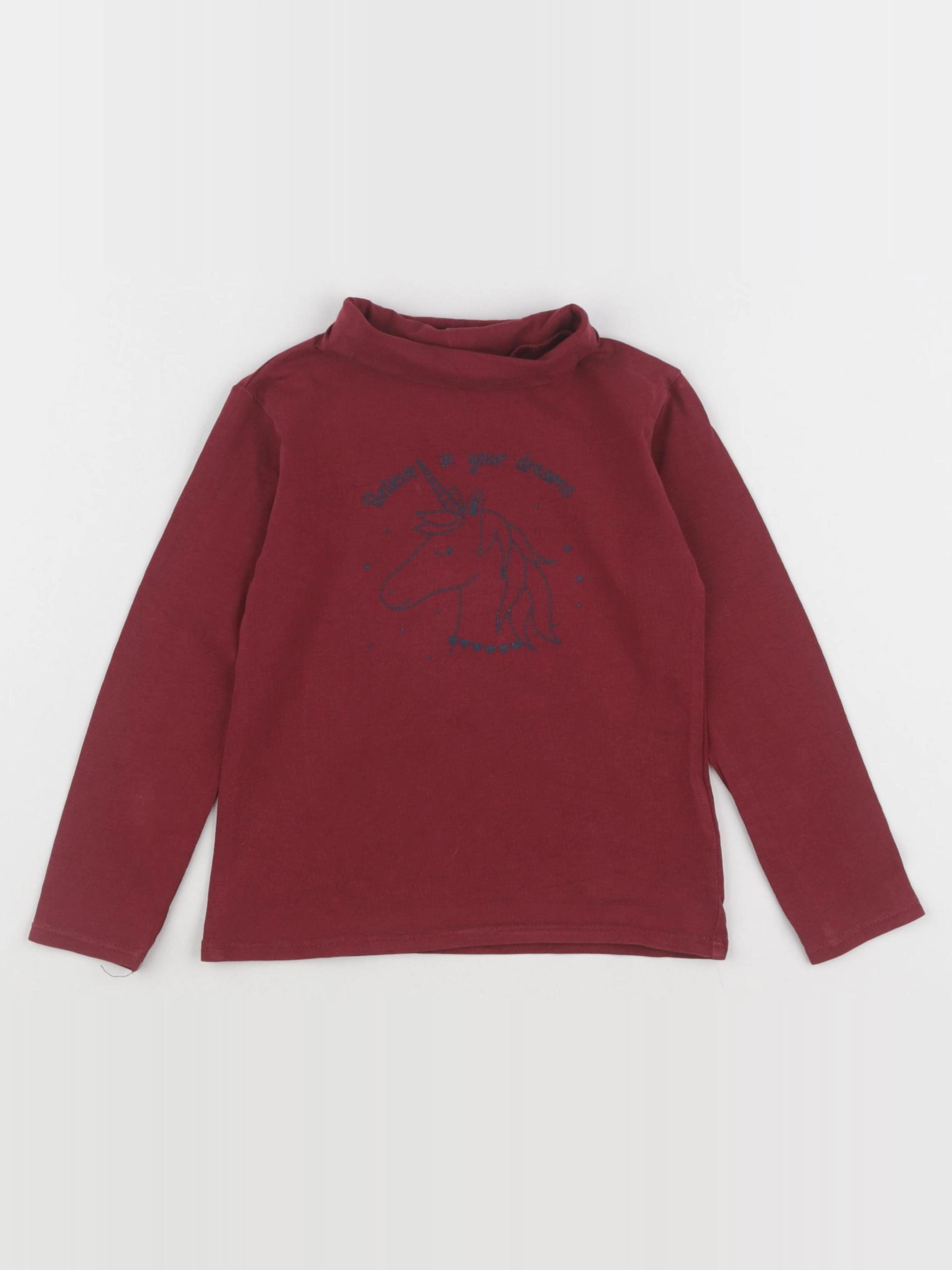 Vertbaudet - sous-pull rouge - 3 ans