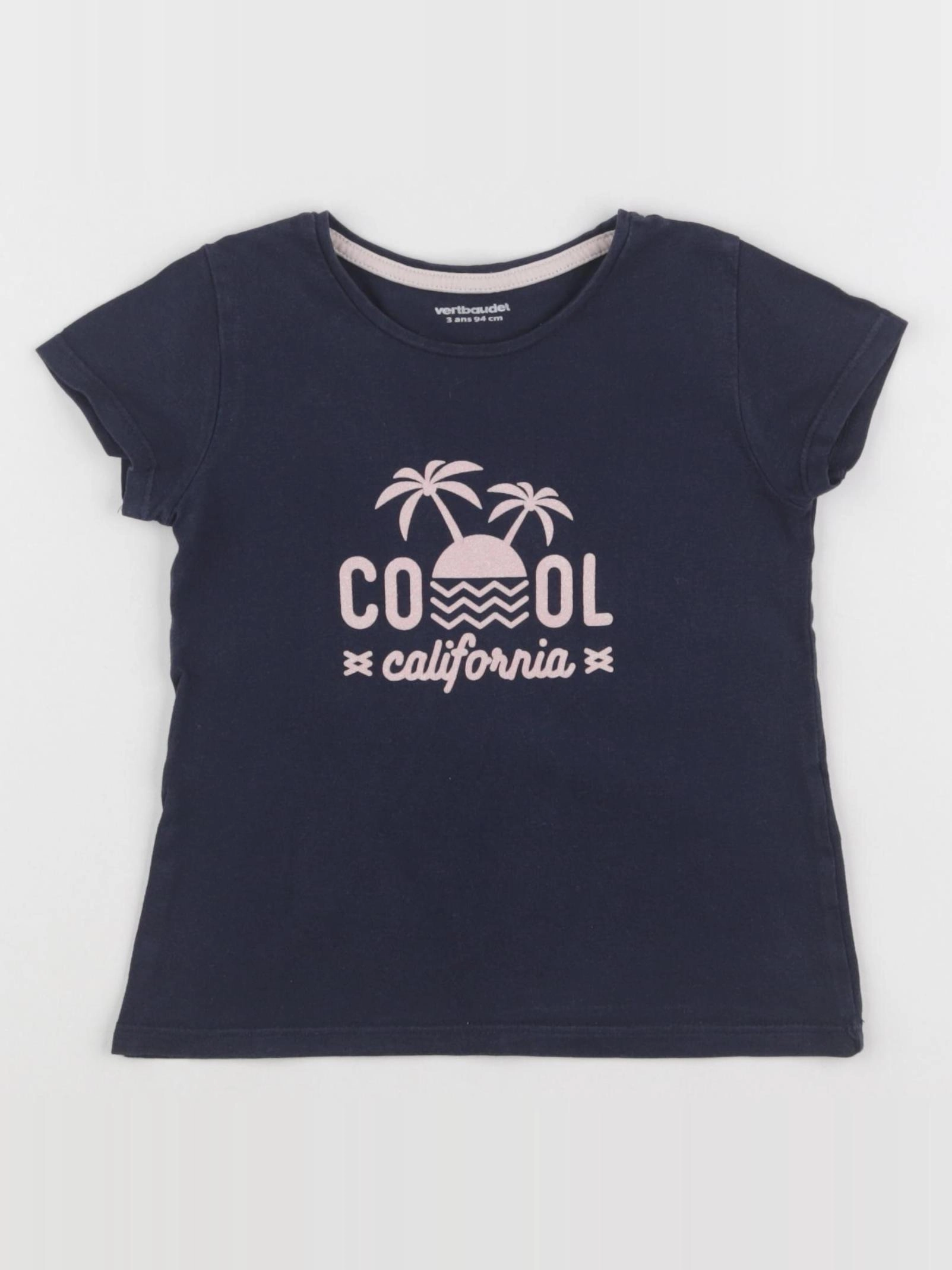 Vertbaudet - tee-shirt bleu - 3 ans