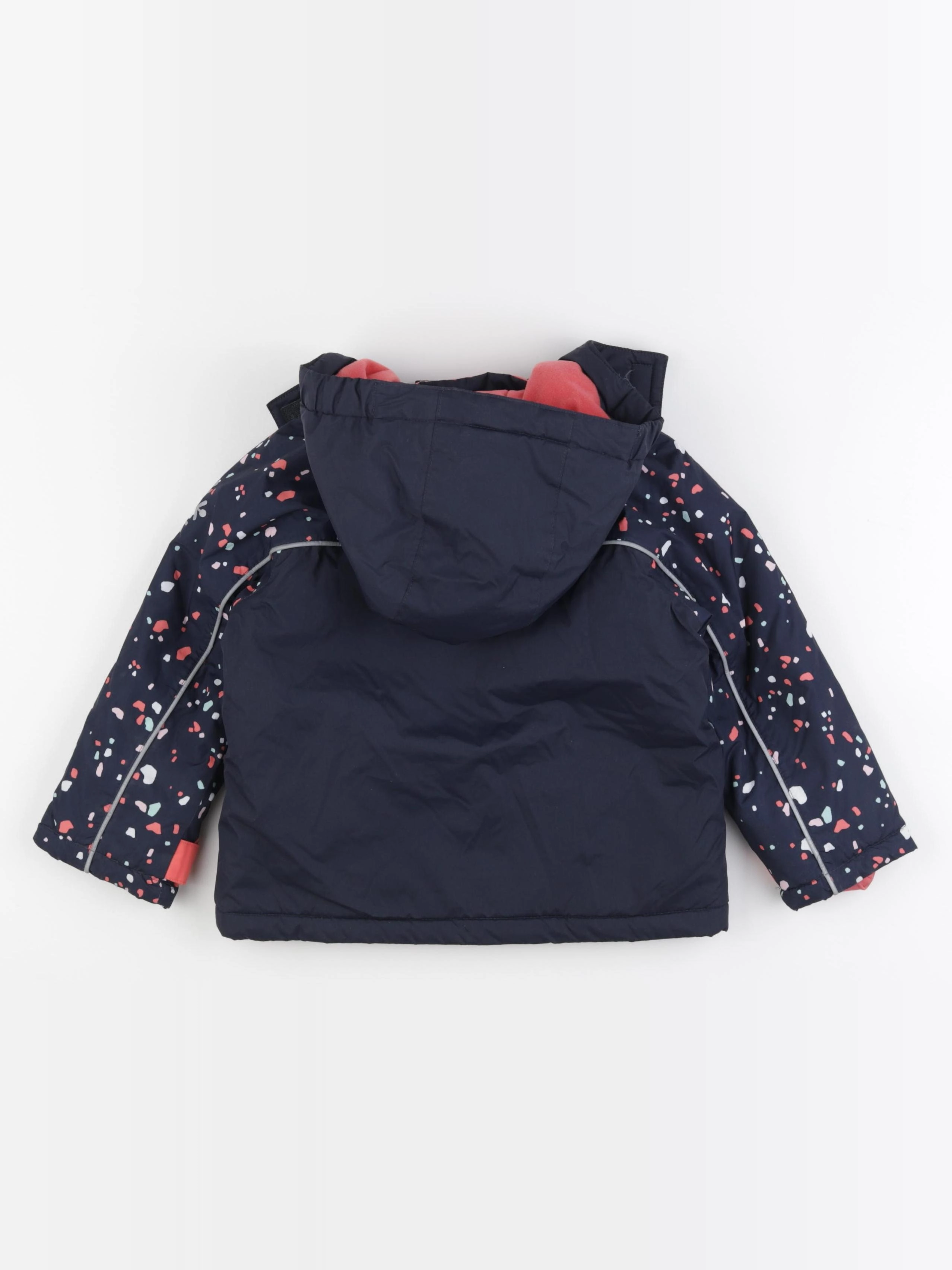 Vertbaudet - manteau de ski bleu, rose - 3 ans