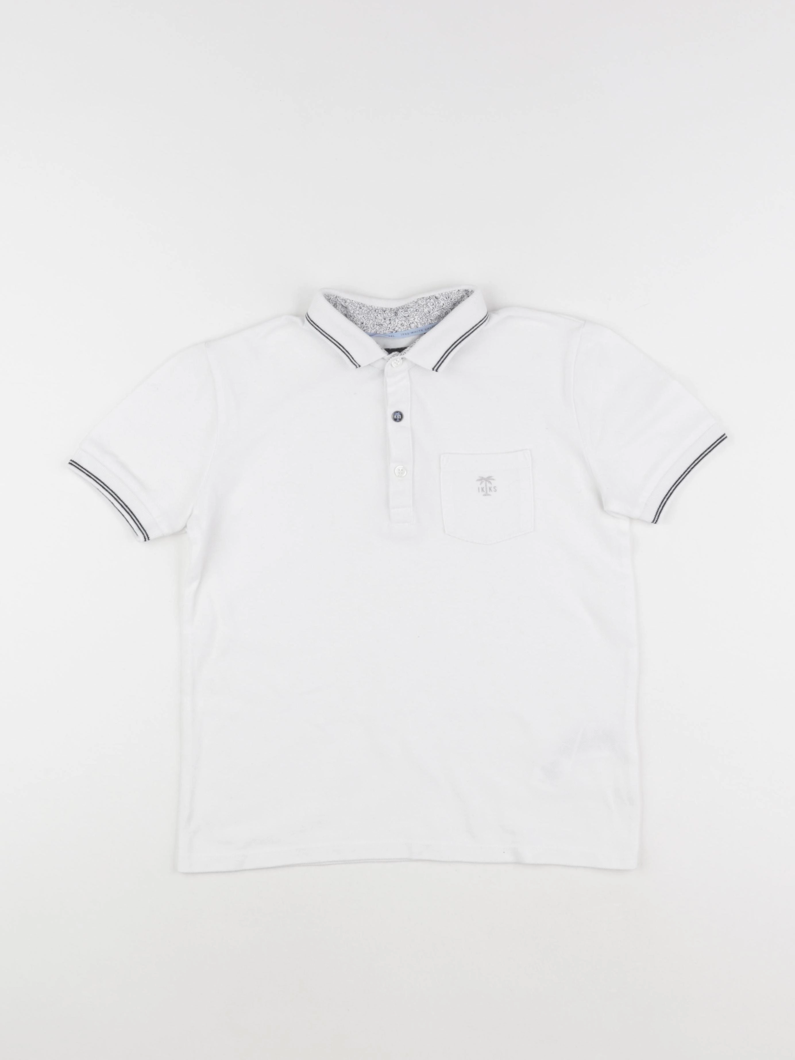 IKKS - polo blanc - 8 ans