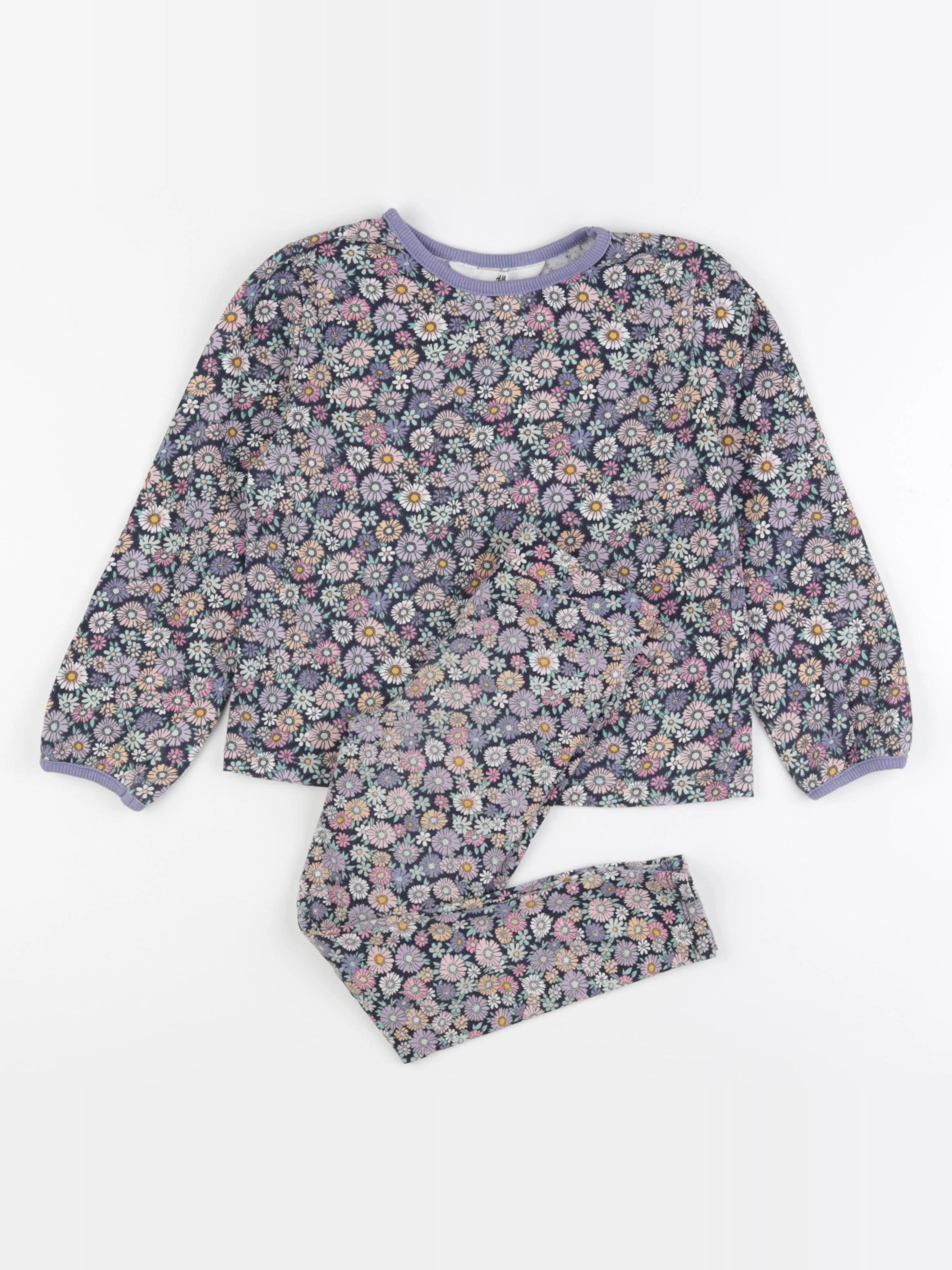 H&M - pyjama coton multicolore - 4/5 ans