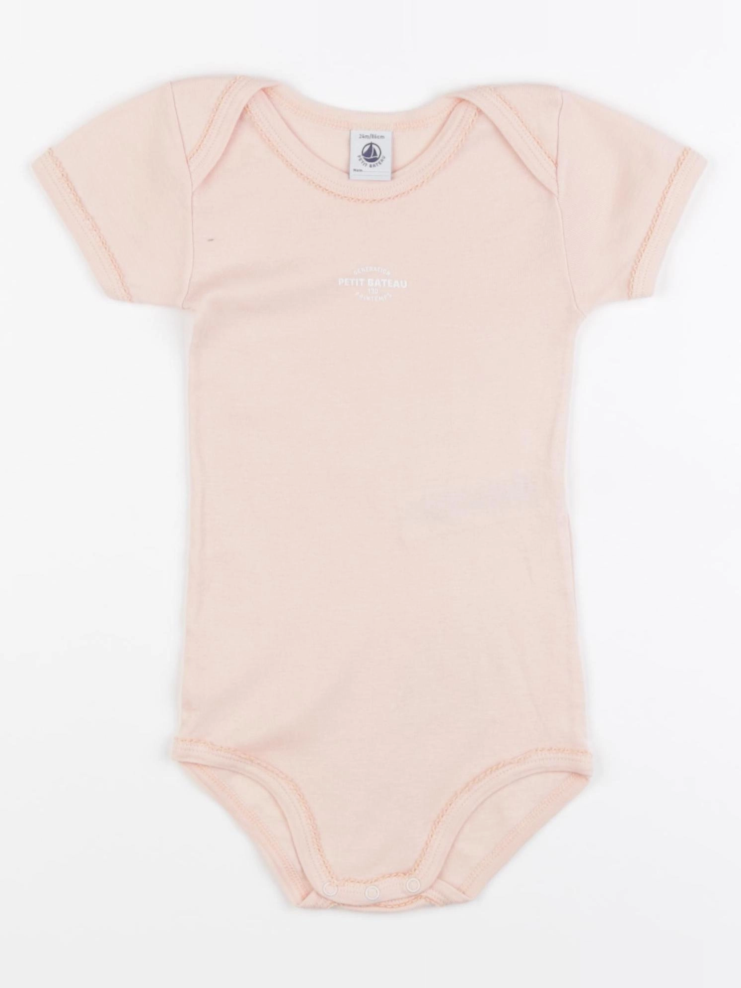 Petit Bateau - body rose - 24 mois