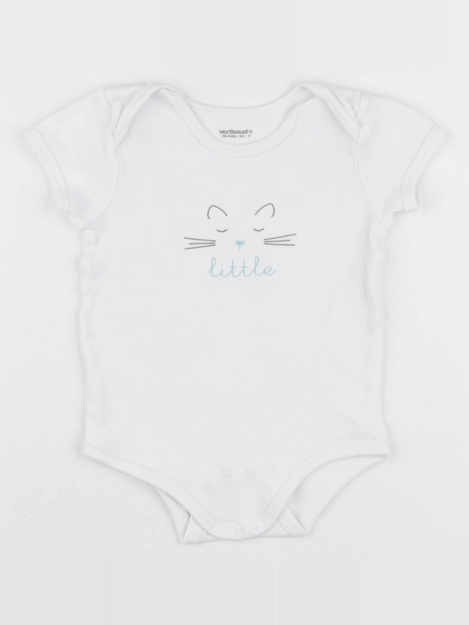 Vertbaudet - body blanc - 36 mois