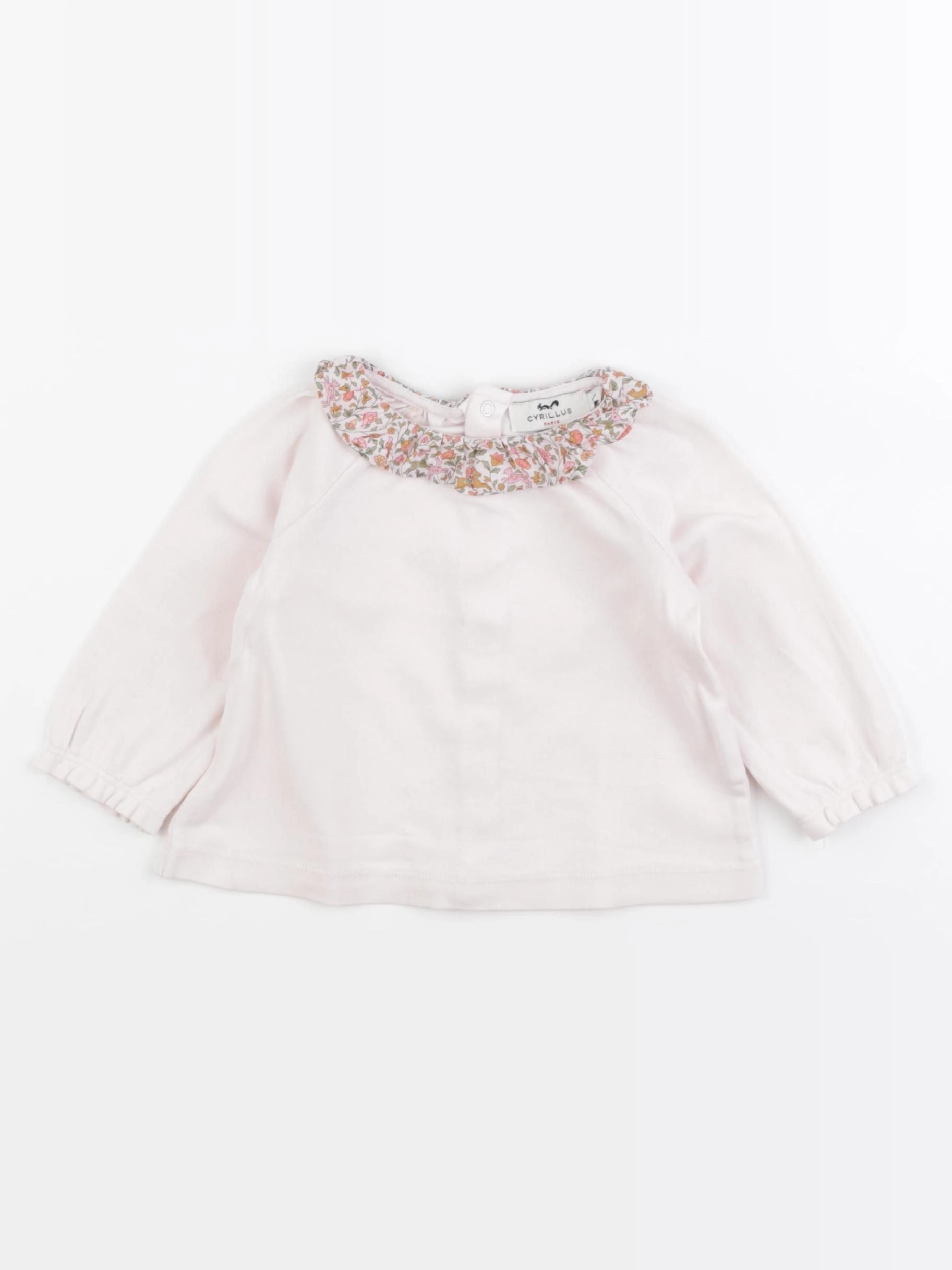 Cyrillus - tee-shirt rose - 12 mois