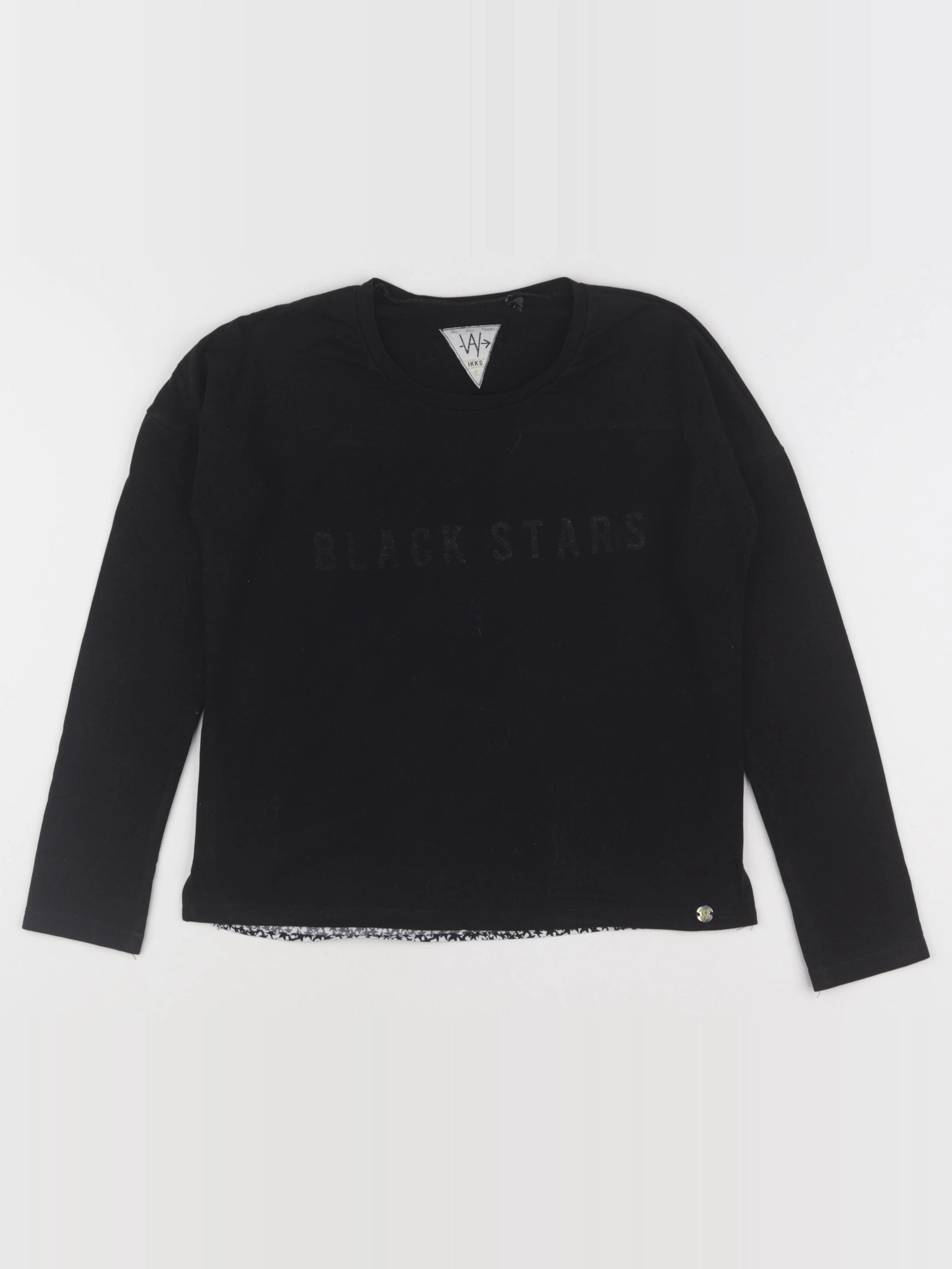 IKKS - tee-shirt imprimé au dos noir - 10 ans