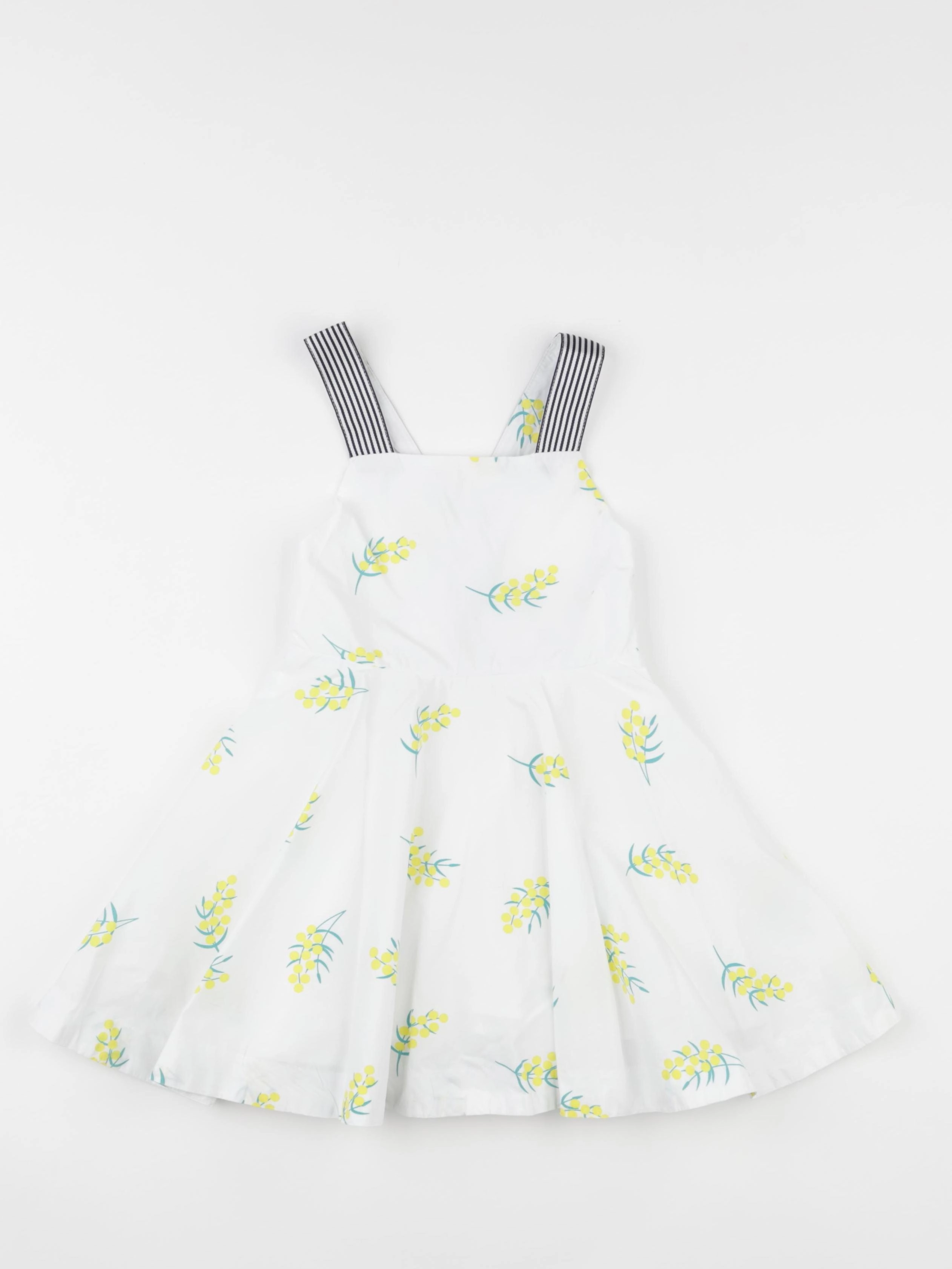 Jacadi - robe blanc, jaune - 3 ans