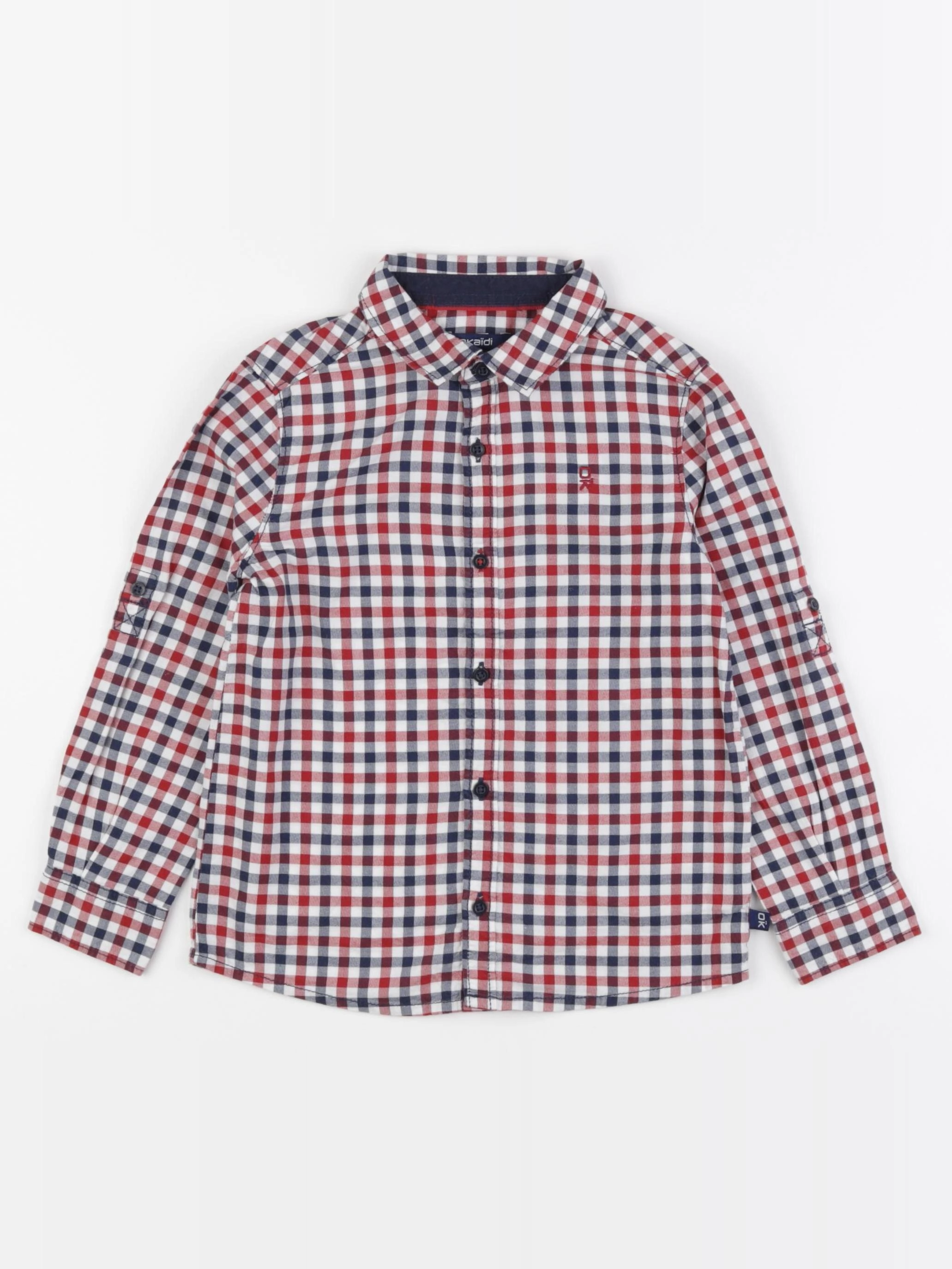 Okaidi - chemise rouge - 4 ans