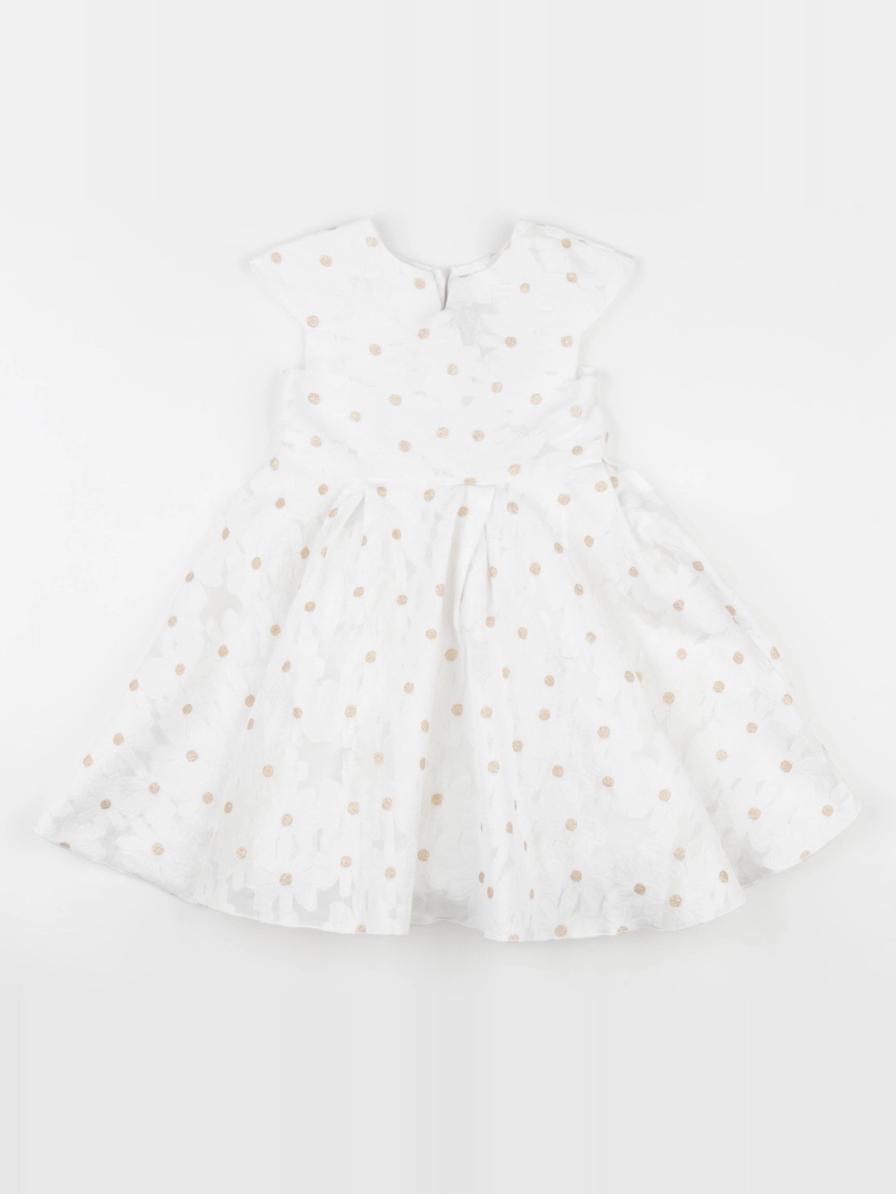 Jacadi - robe blanc, or - 3 ans