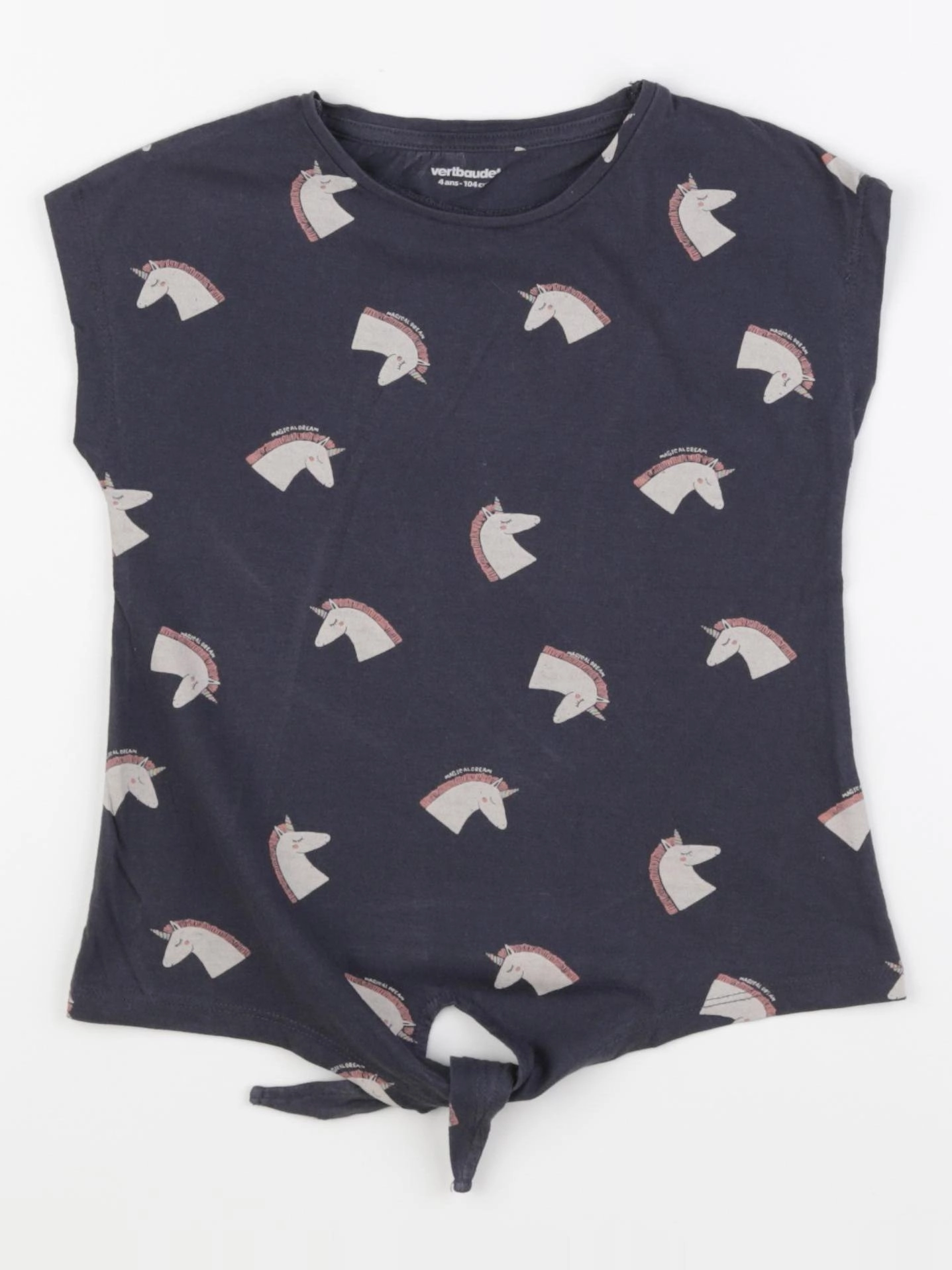 Vertbaudet - tee-shirt gris - 4 ans