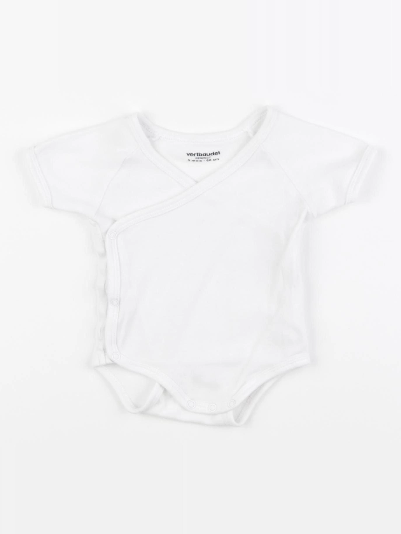 Vertbaudet - body blanc - 3 mois