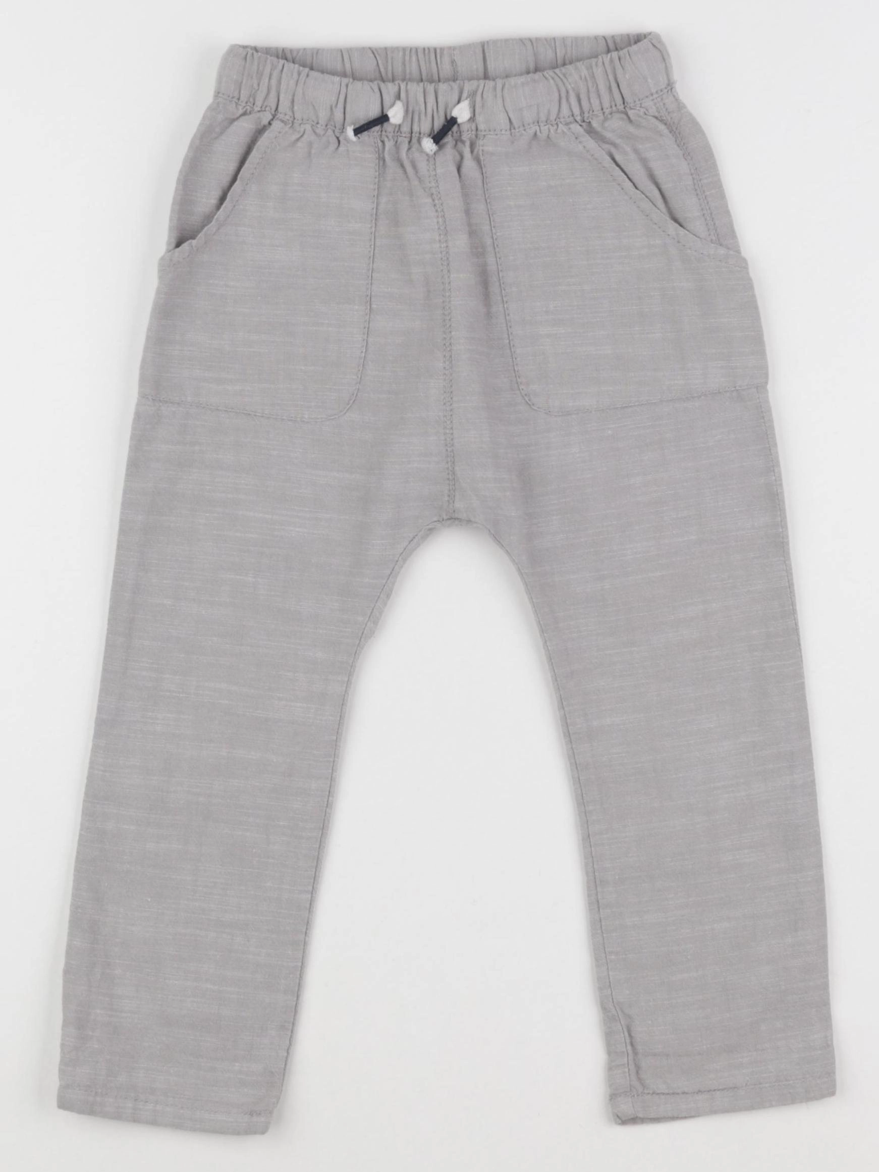 H&M - pantalon gris - 18/24 mois