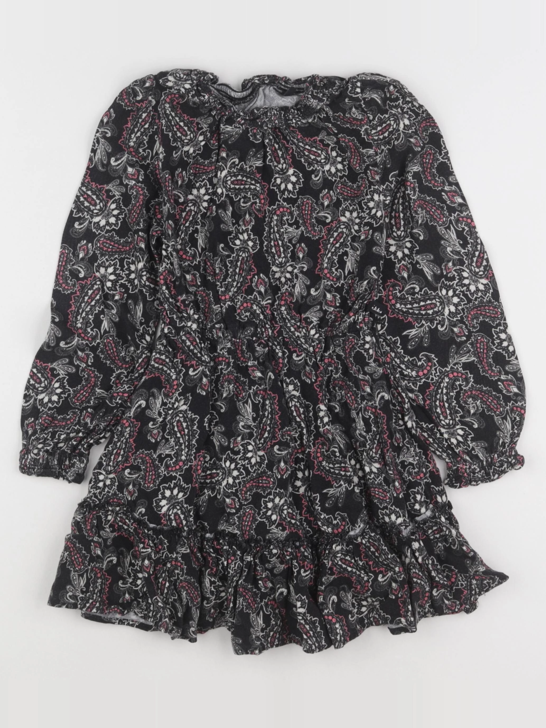 IKKS - robe noir, rose - 5 ans
