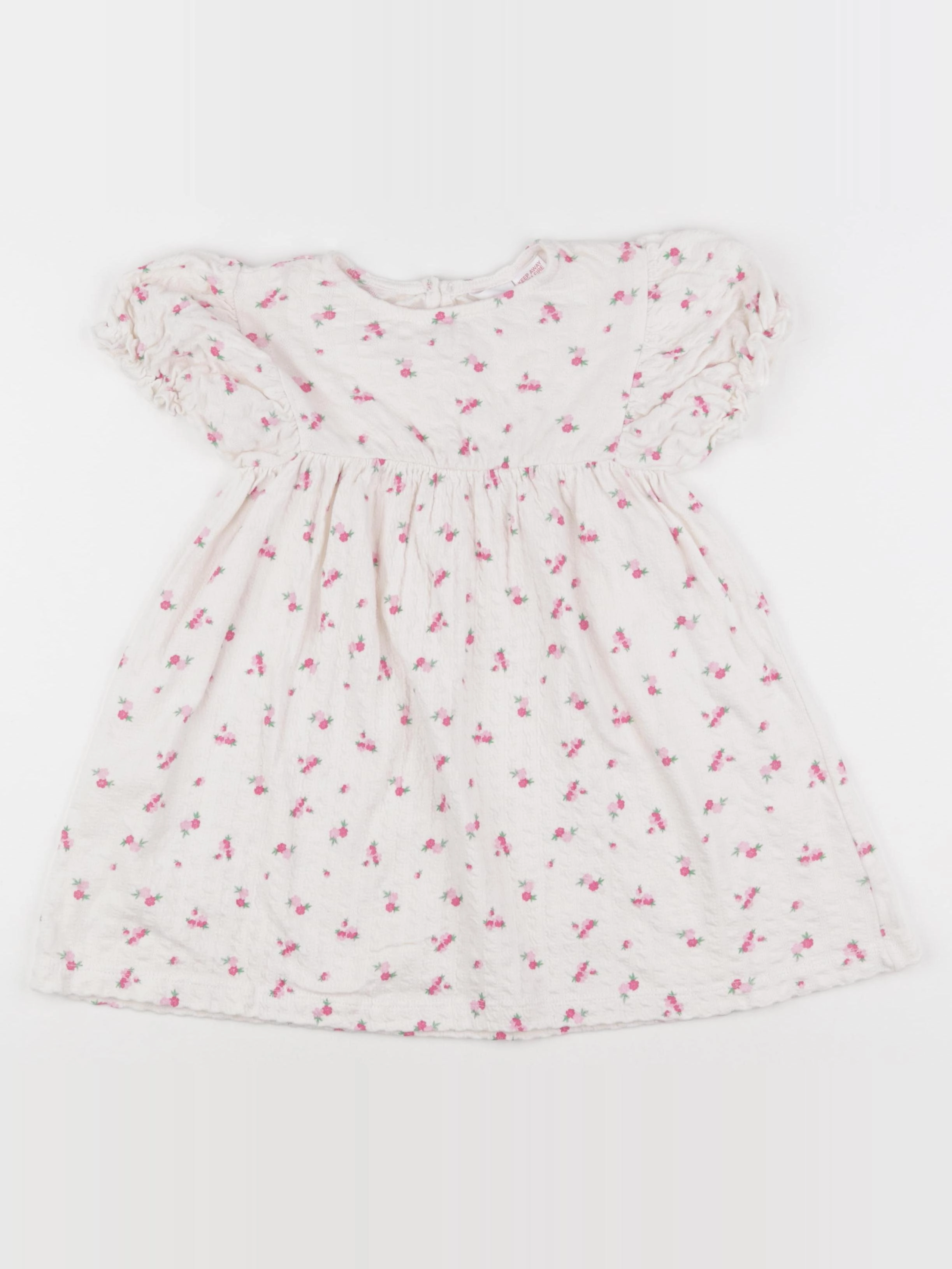 Zara - robe beige, rose - 4/5 ans
