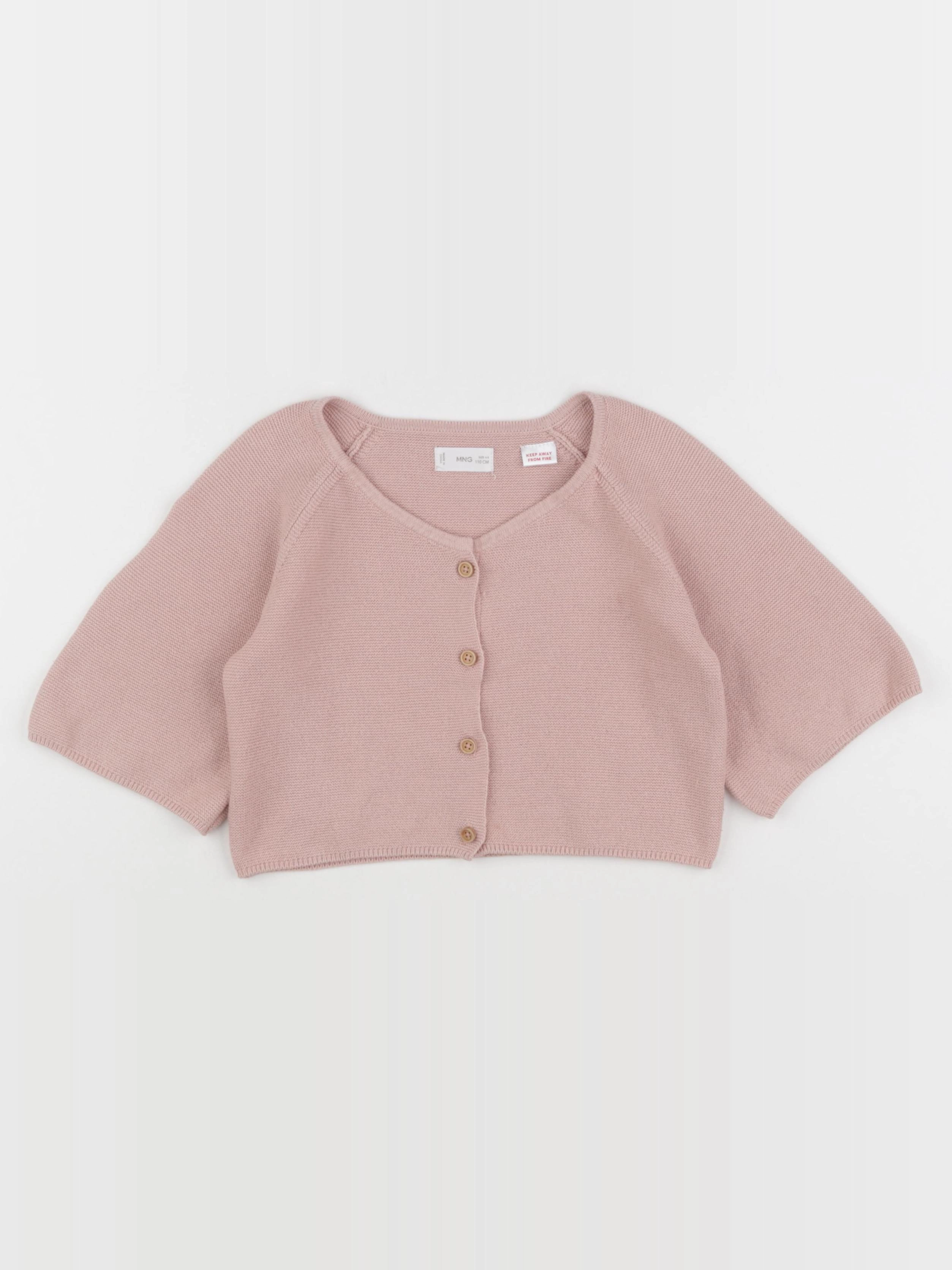 Mango - gilet rose - 4/5 ans
