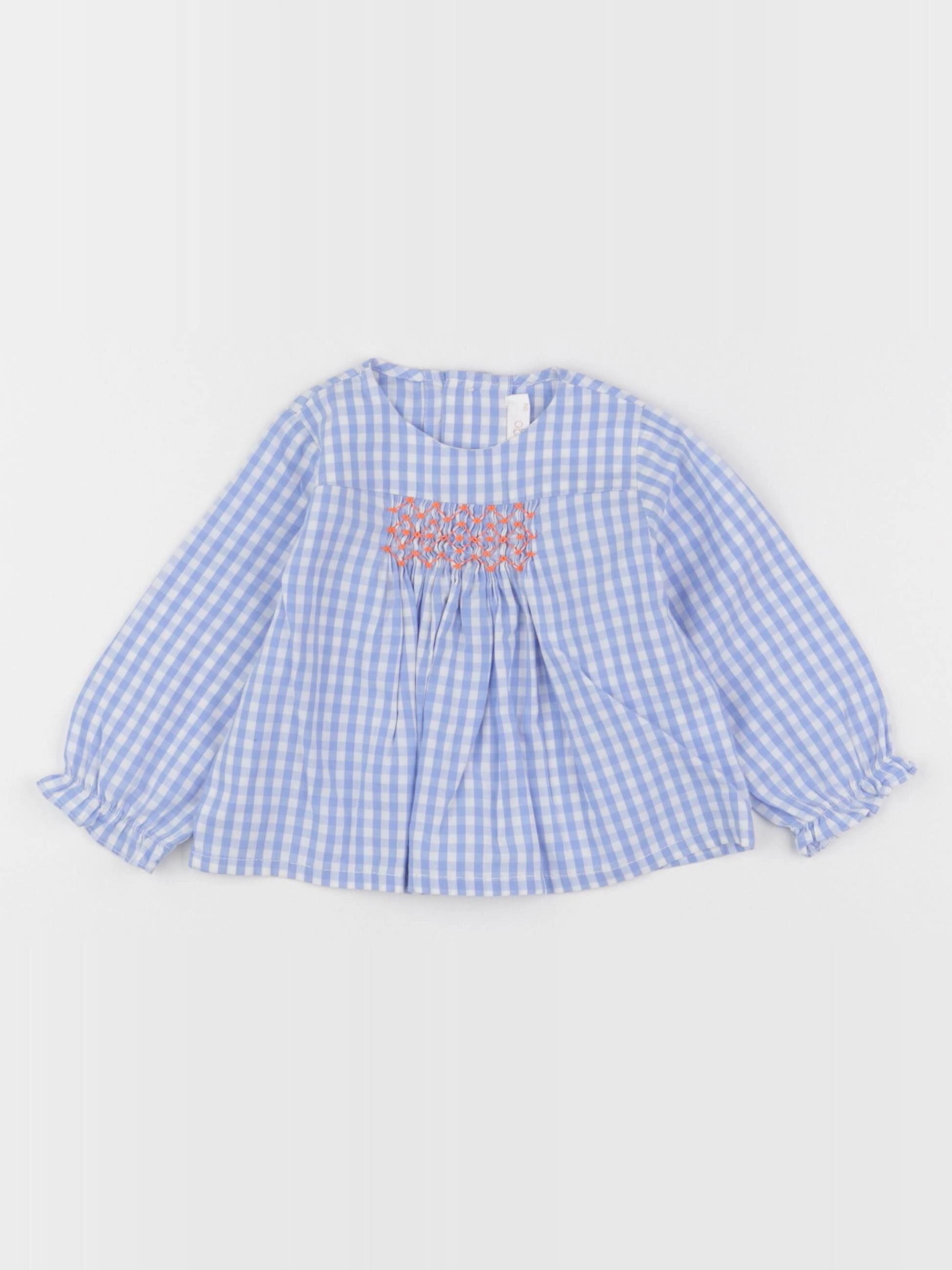 Laingo - blouse bleu, blanc - 6 mois