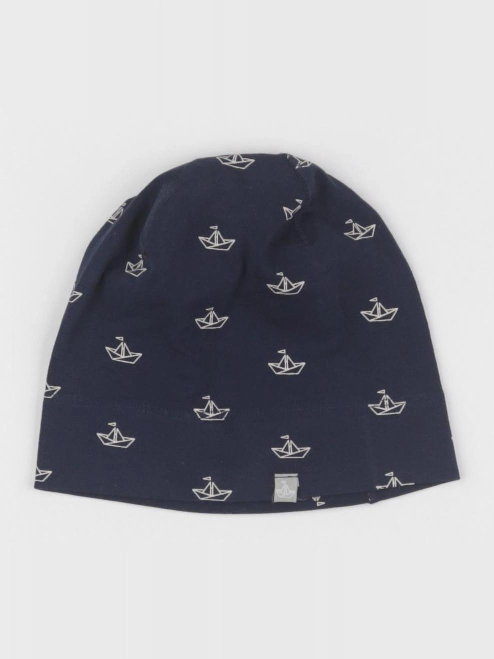 H&M - bonnet bleu, blanc - 6/12 mois