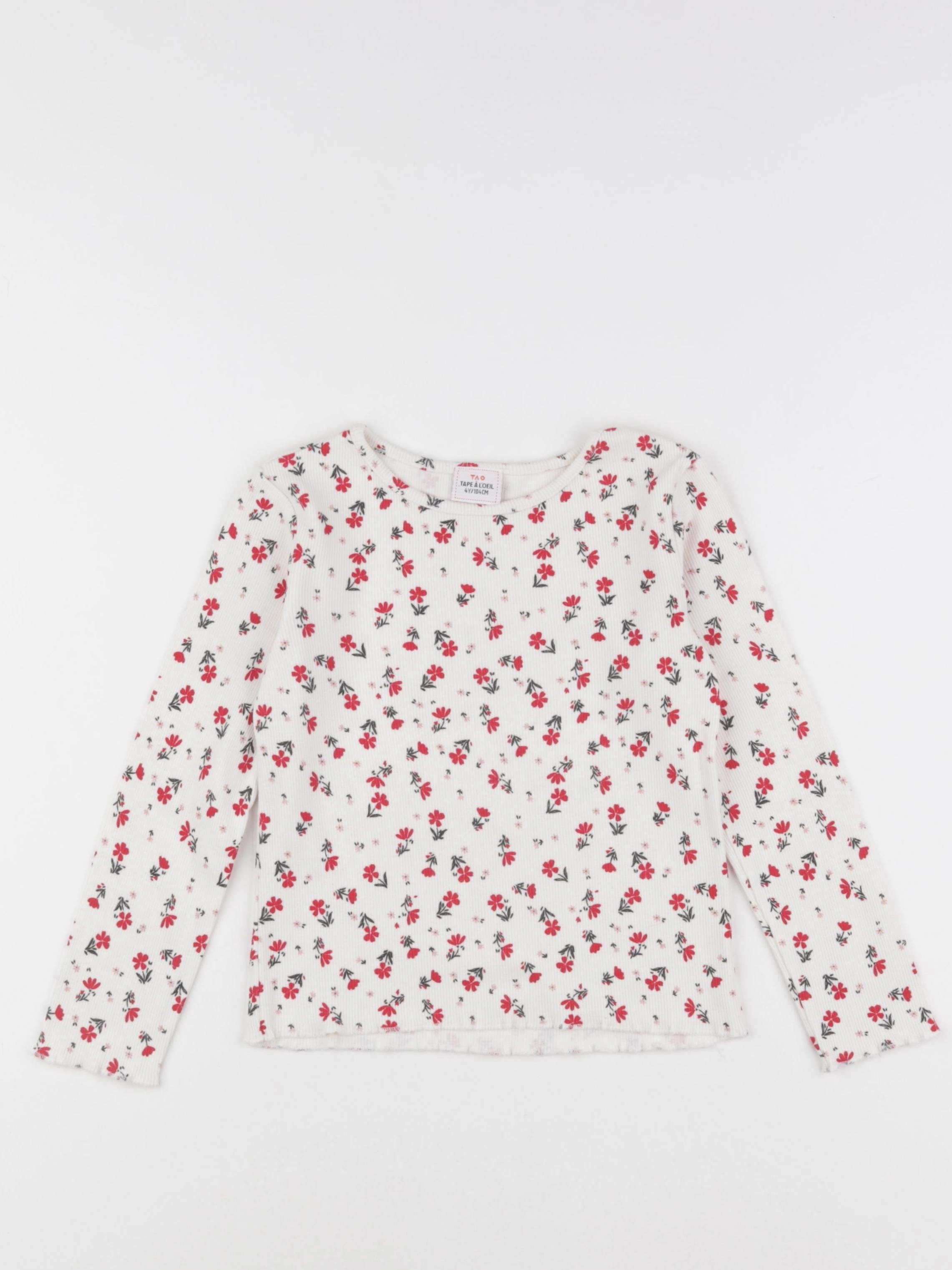 Tape à l'oeil - tee-shirt blanc, rouge - 4 ans
