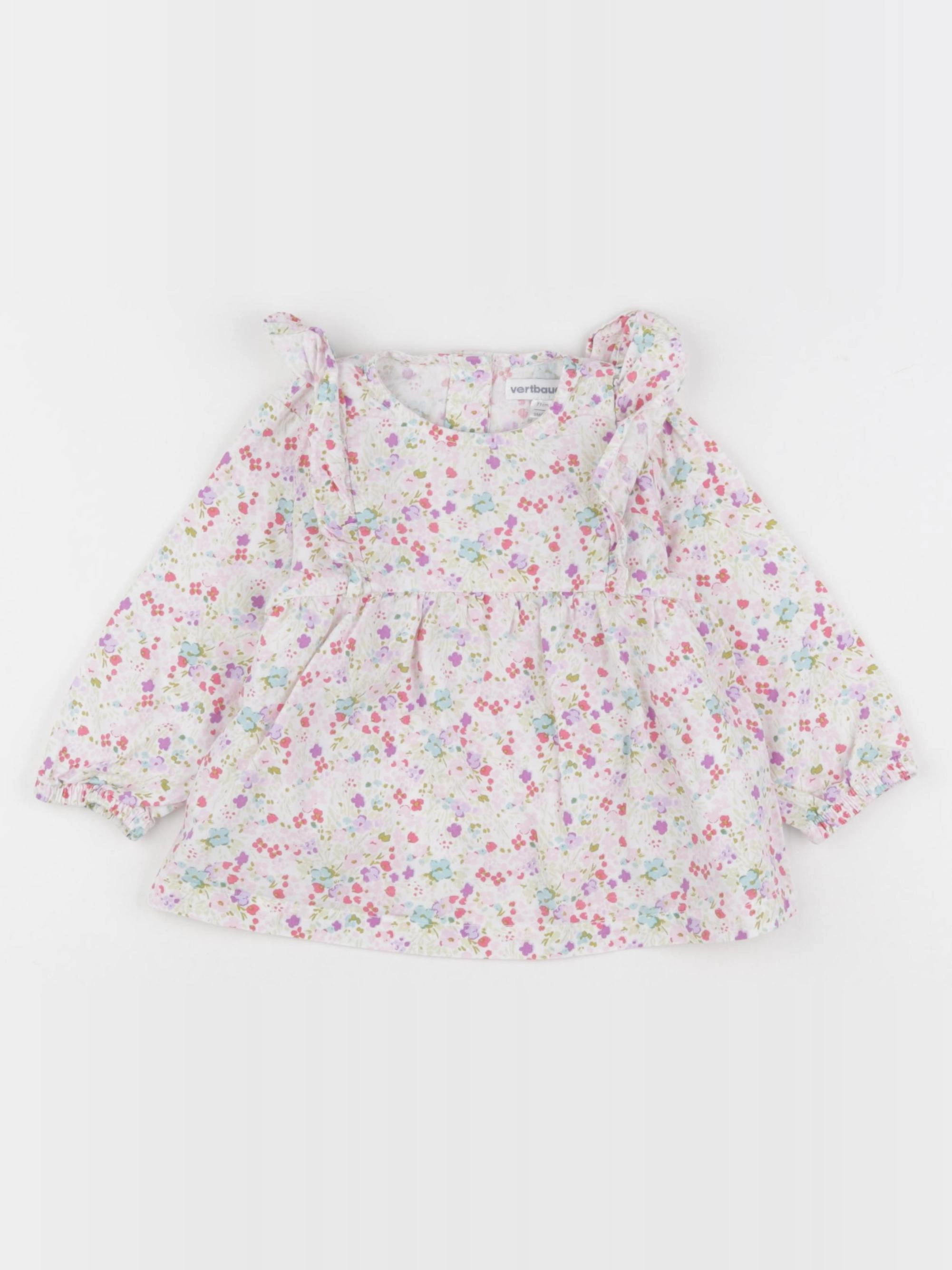 Vertbaudet - blouse multicolore - 9 mois