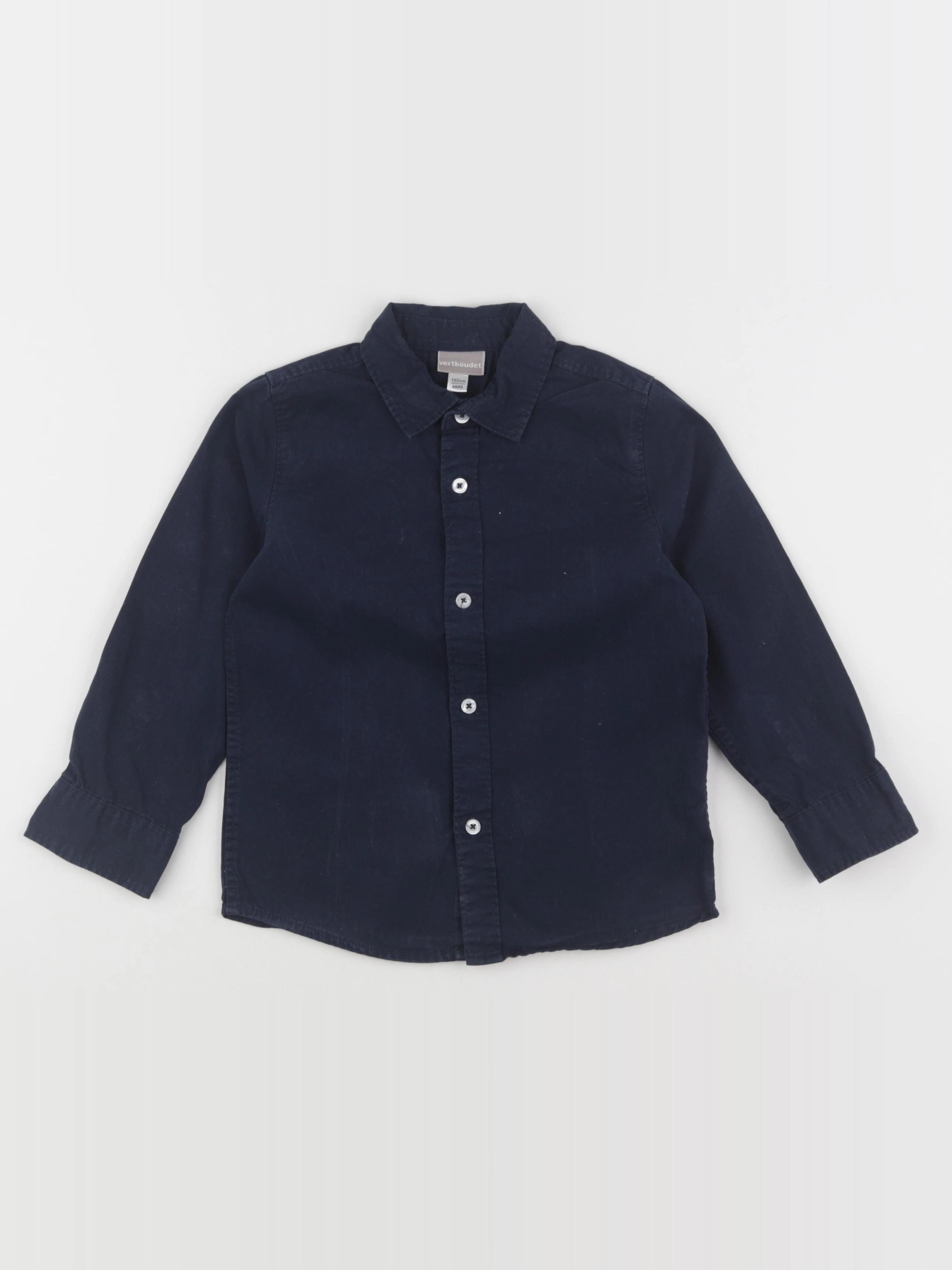 Vertbaudet - chemise bleu - 4 ans